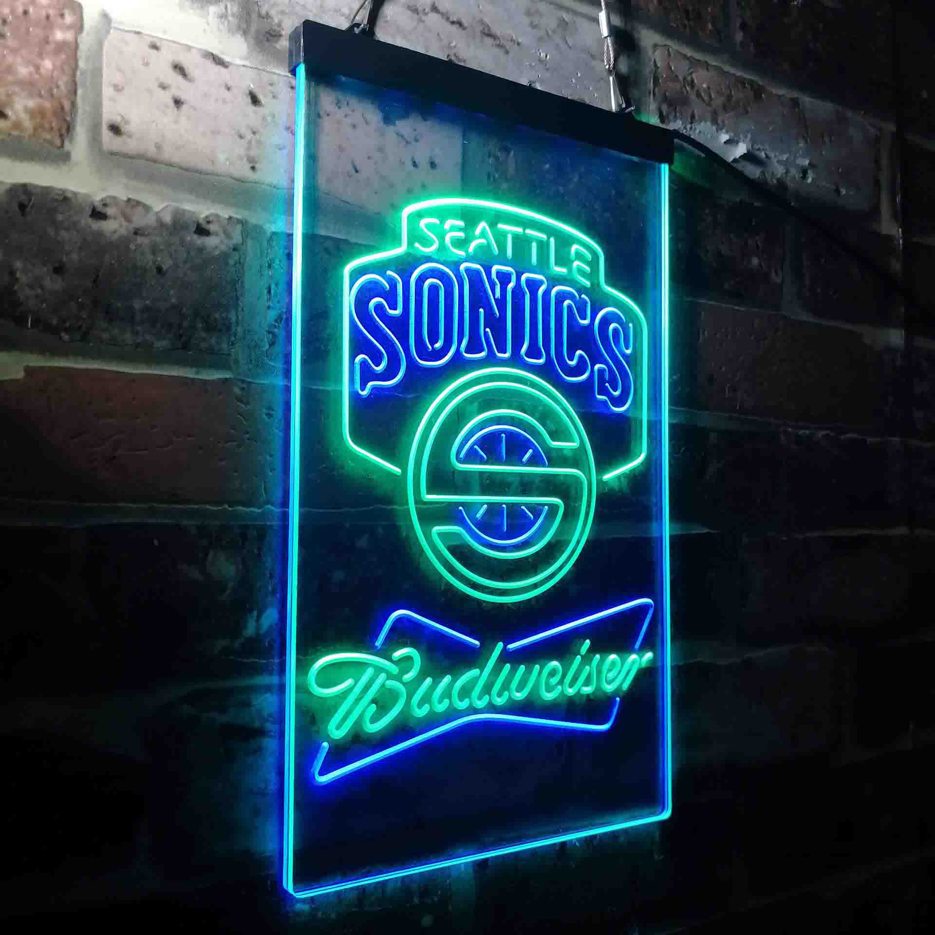 Seattle Supersonics Budweiser Neon-Like LED Sign - Image 22