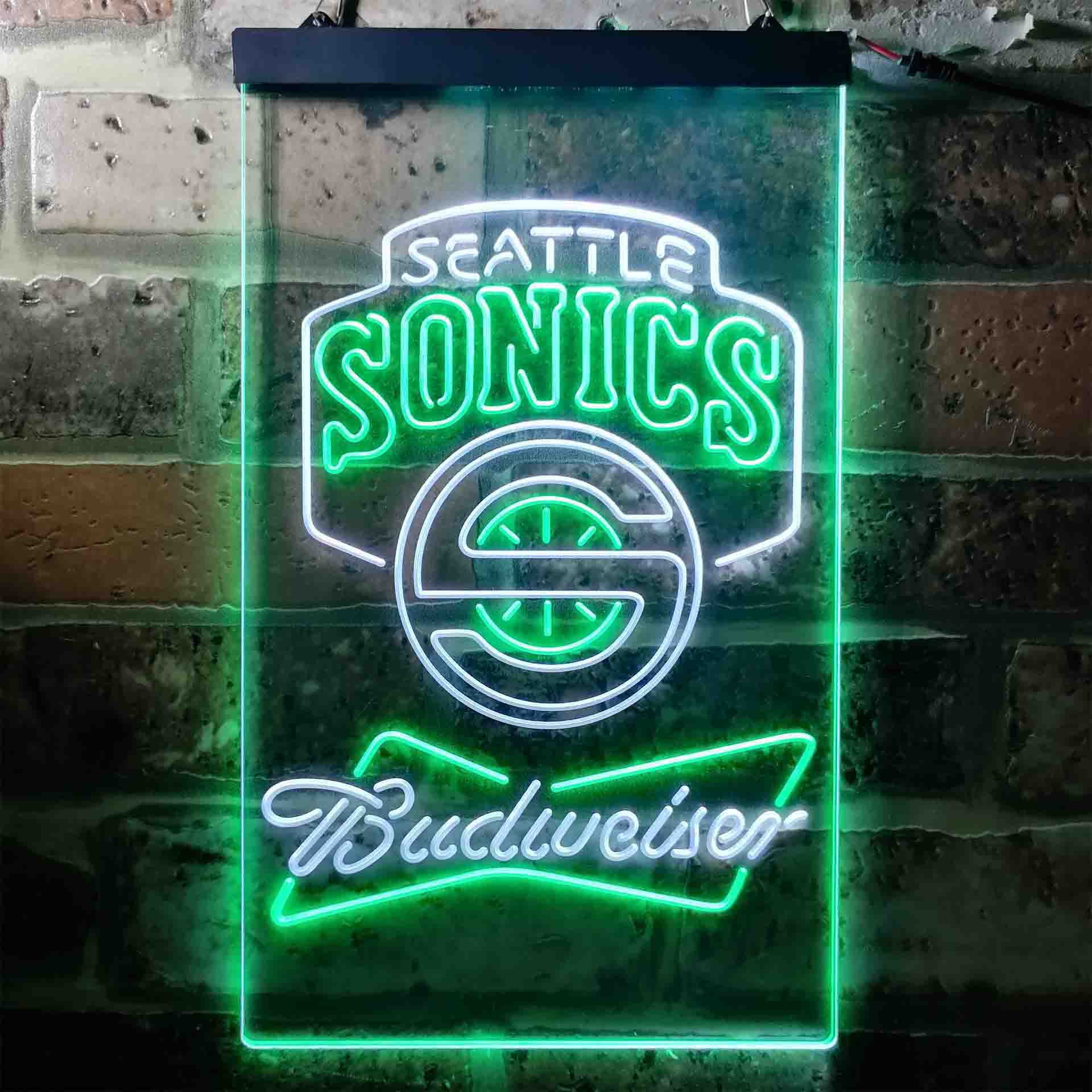 Seattle Supersonics Budweiser Neon-Like LED Sign - Image 4