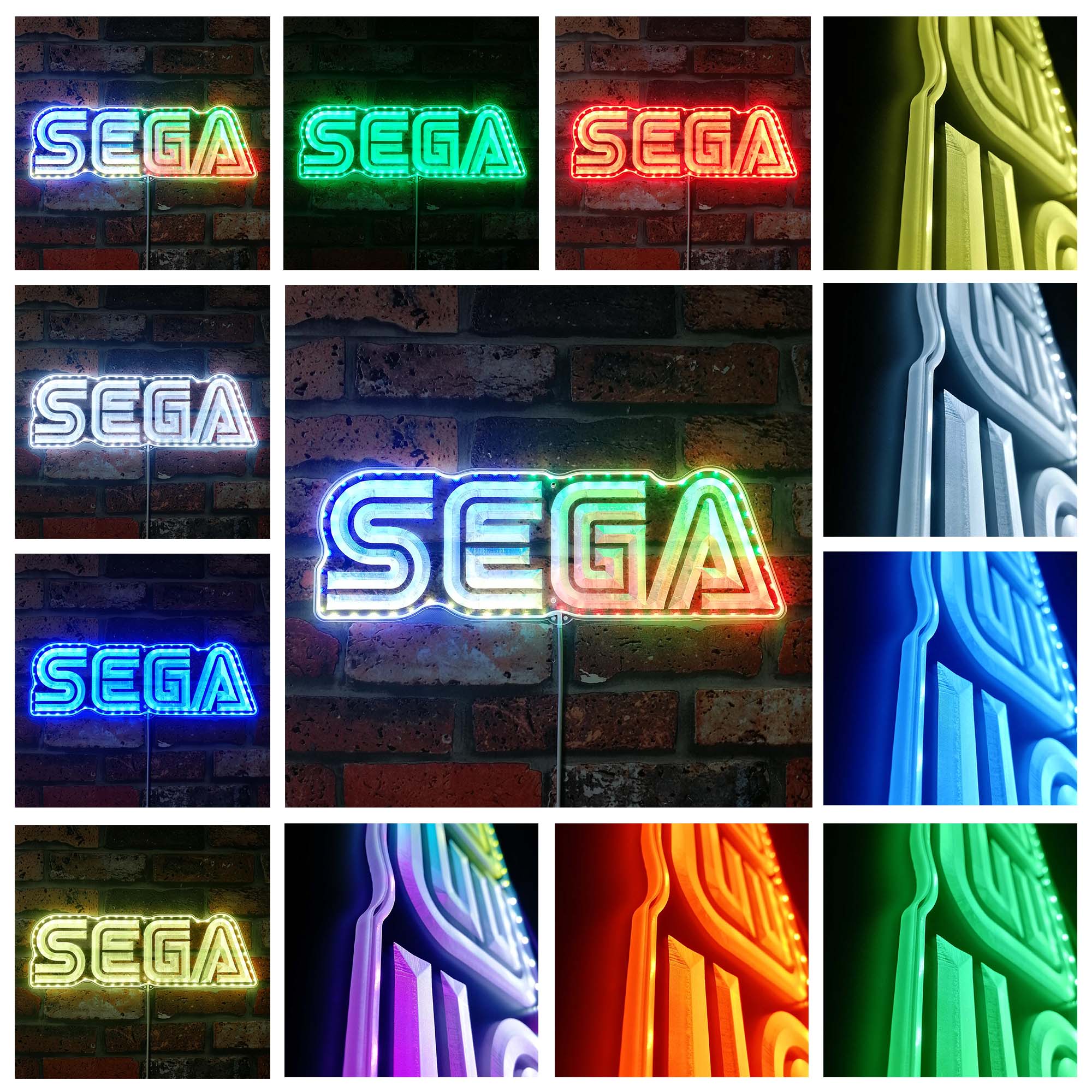 Sega Game Room Neon LED Sign with Dynamic RGB Colors - Image 2