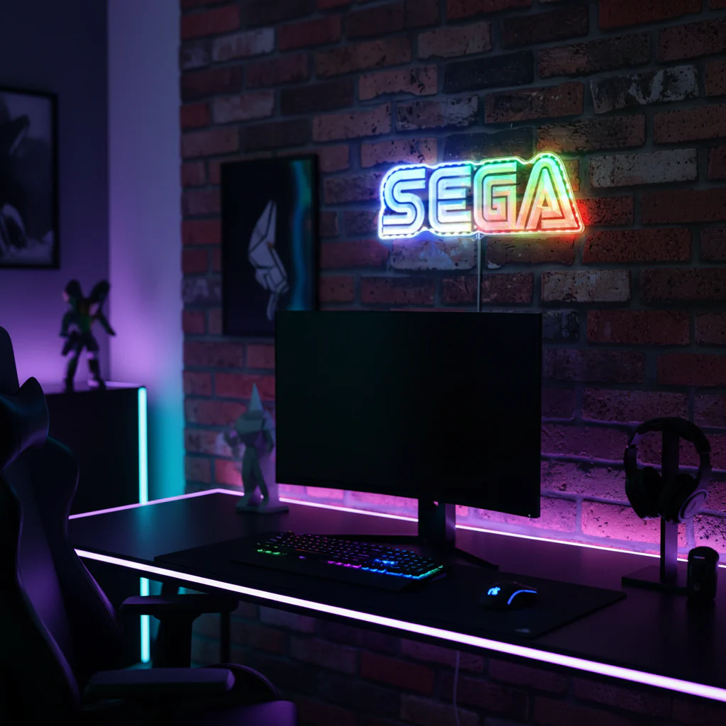 Sega Game Room Neon LED Sign with Dynamic RGB Colors - Image 8
