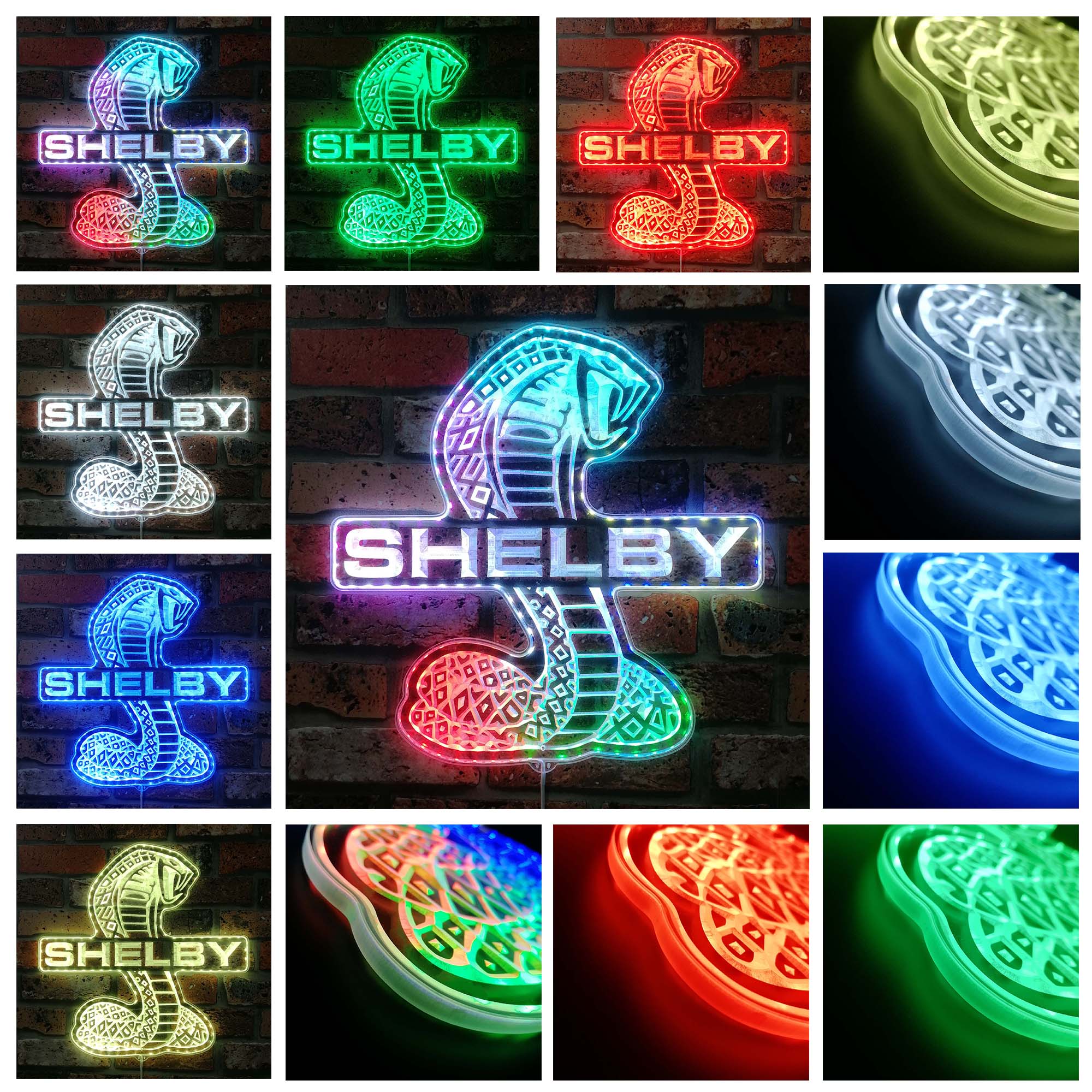 Shelby Neon LED Sign with Dynamic RGB Colors - Image 2