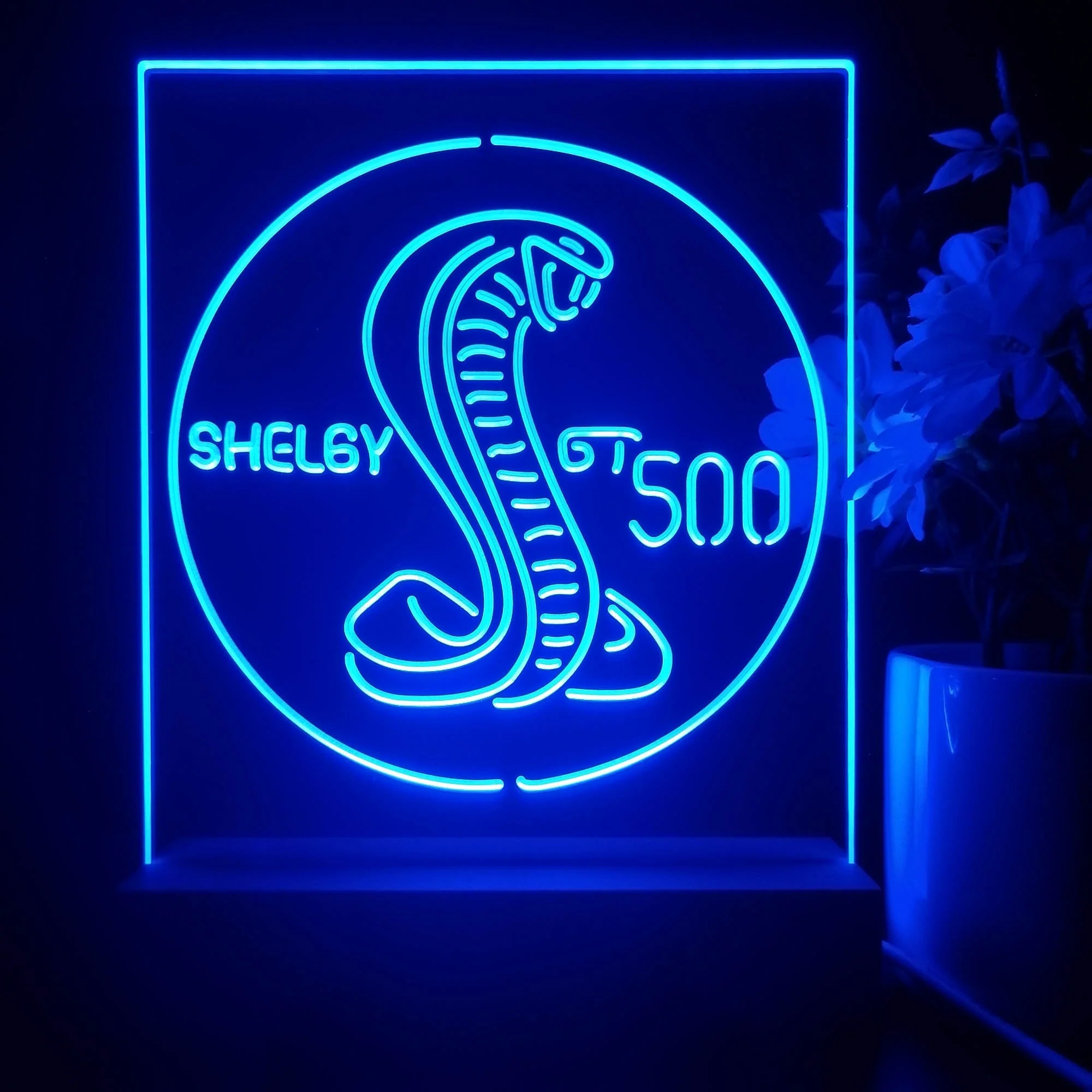 Shelby GT500 3D Illusion Night Light Desk Lamp - Image 3