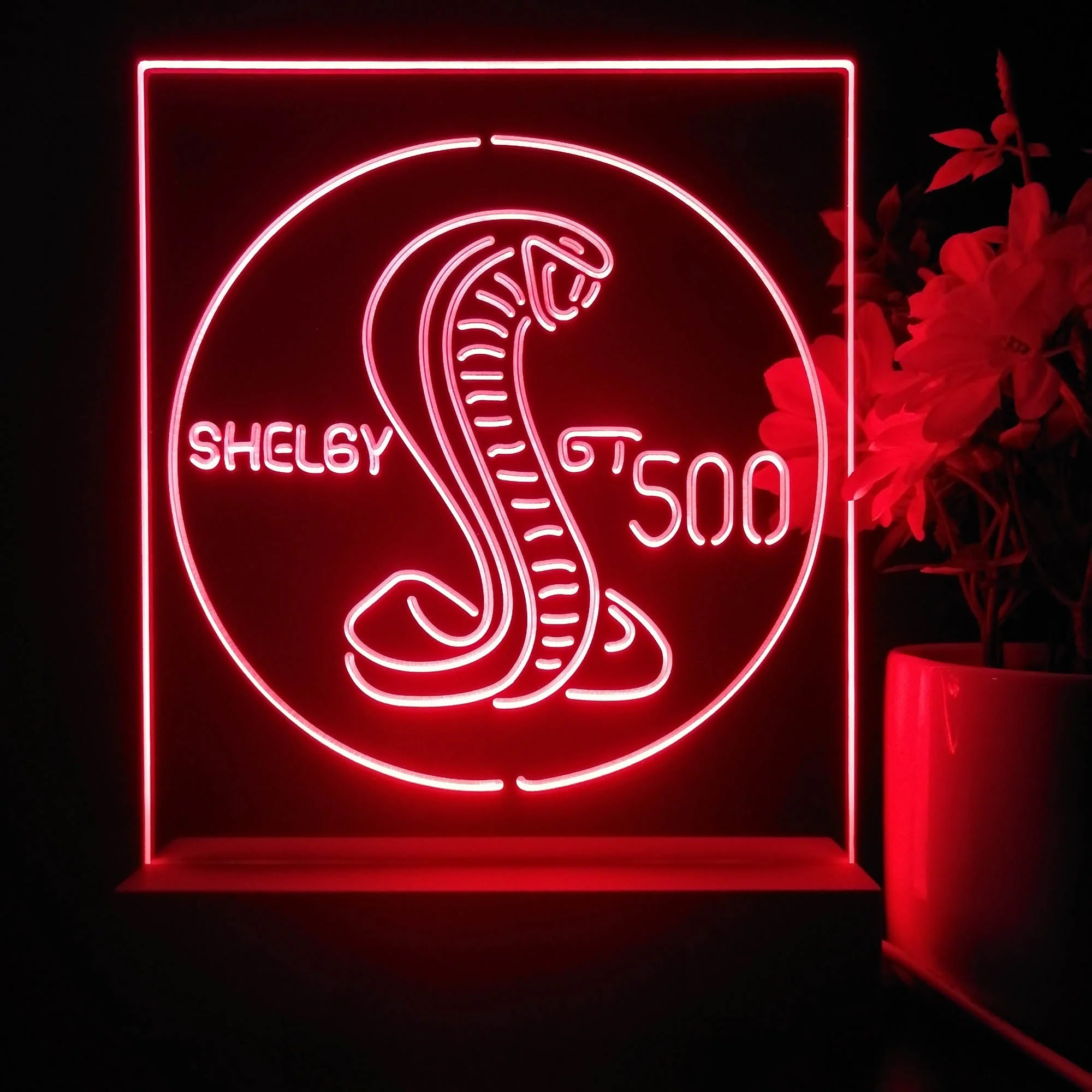 Shelby GT500 3D Illusion Night Light Desk Lamp - Image 4