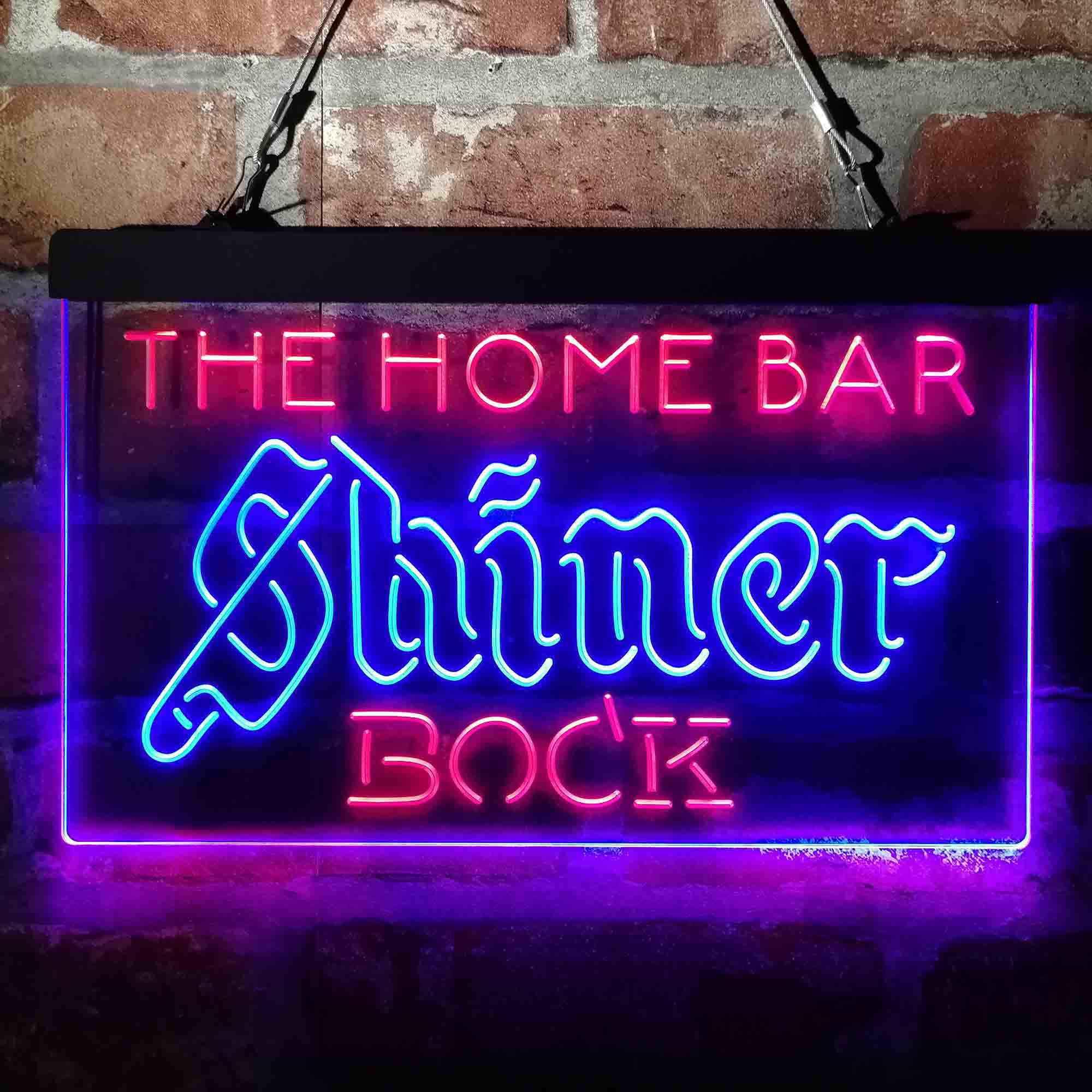 Personalized Shiner Bock Bar Neon-Like LED Sign - Custom Wall Decor Gift - Image 3