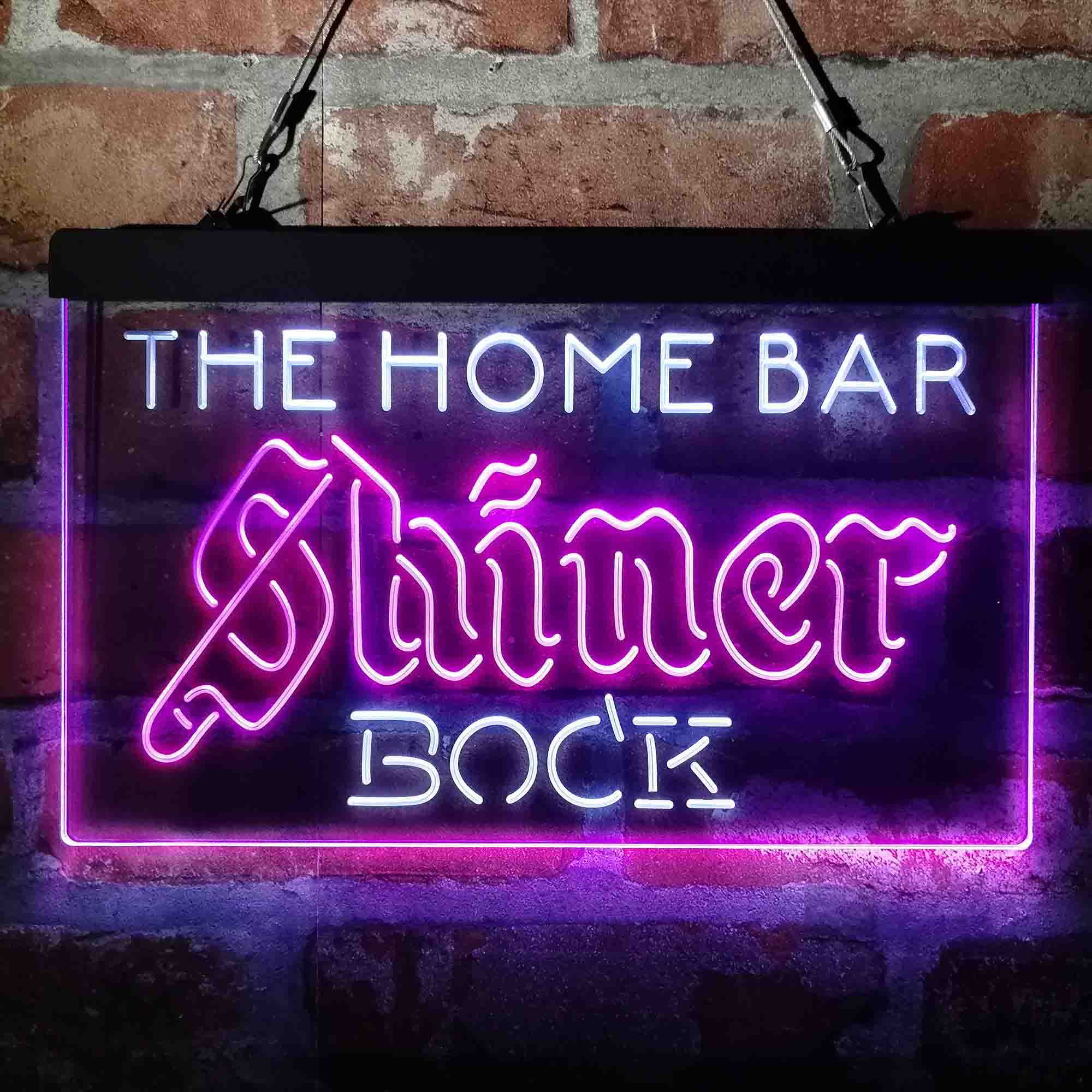 Personalized Shiner Bock Bar Neon-Like LED Sign - Custom Wall Decor Gift - Image 6