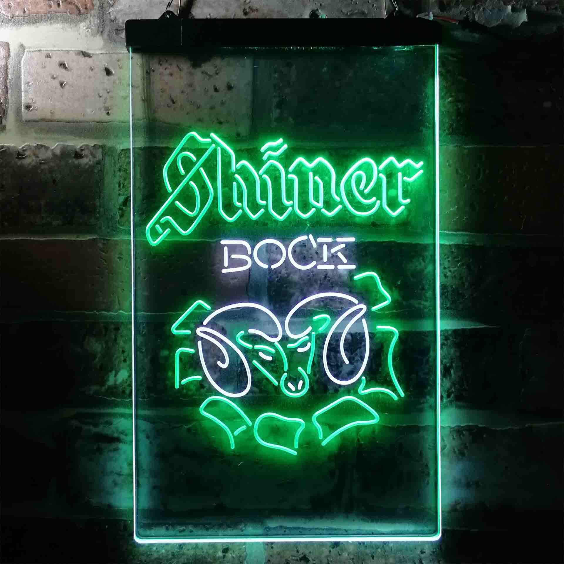 Shiner Bock Ram Beer Home Bar Neon Light LED Sign - Image 4