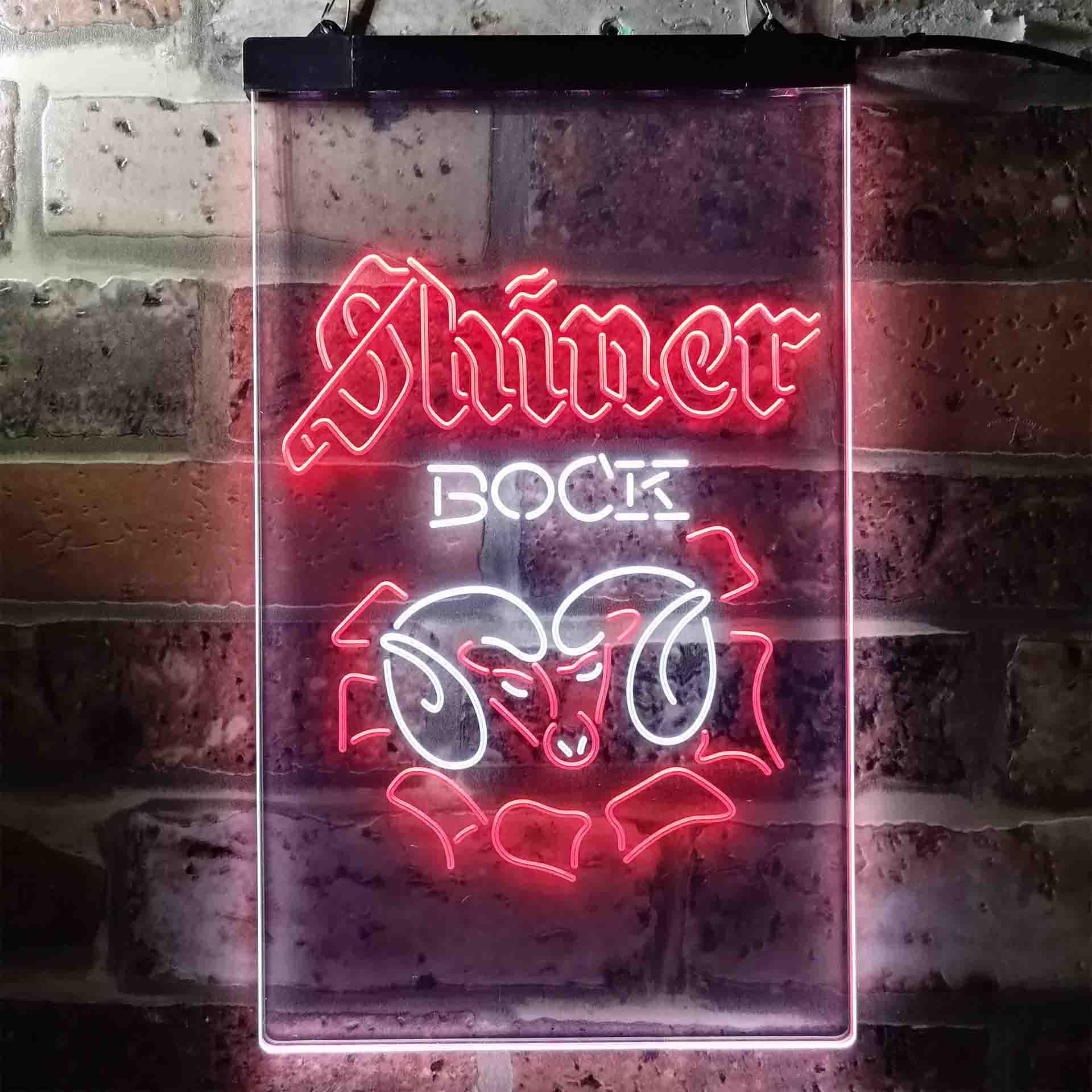 Shiner Bock Ram Beer Home Bar Neon Light LED Sign - Image 5