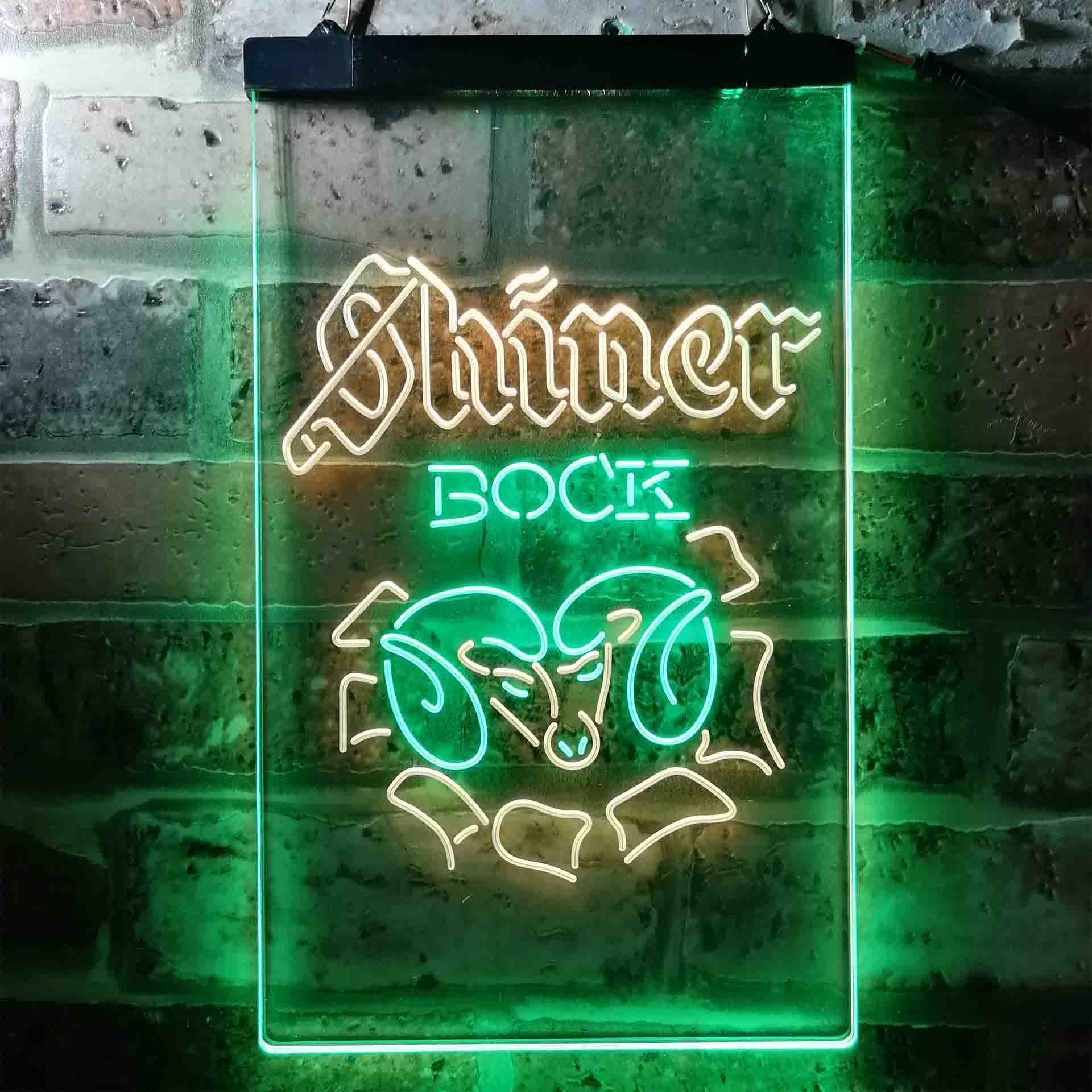 Shiner Bock Ram Beer Home Bar Neon Light LED Sign - Image 6