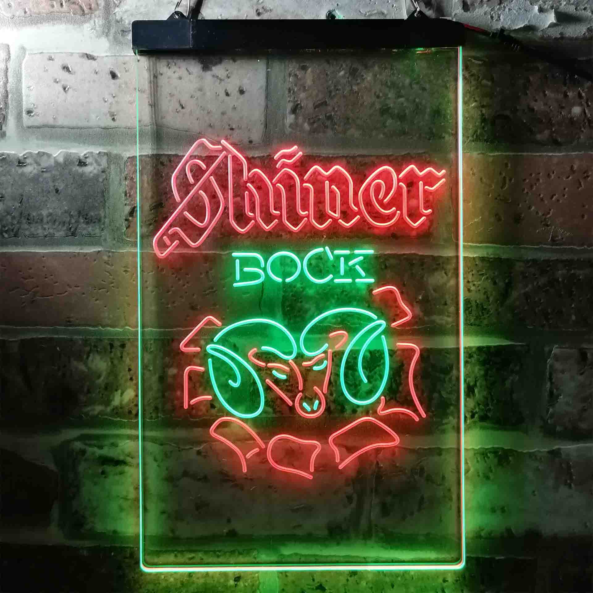 Shiner Bock Ram Beer Home Bar Neon Light LED Sign - Image 7