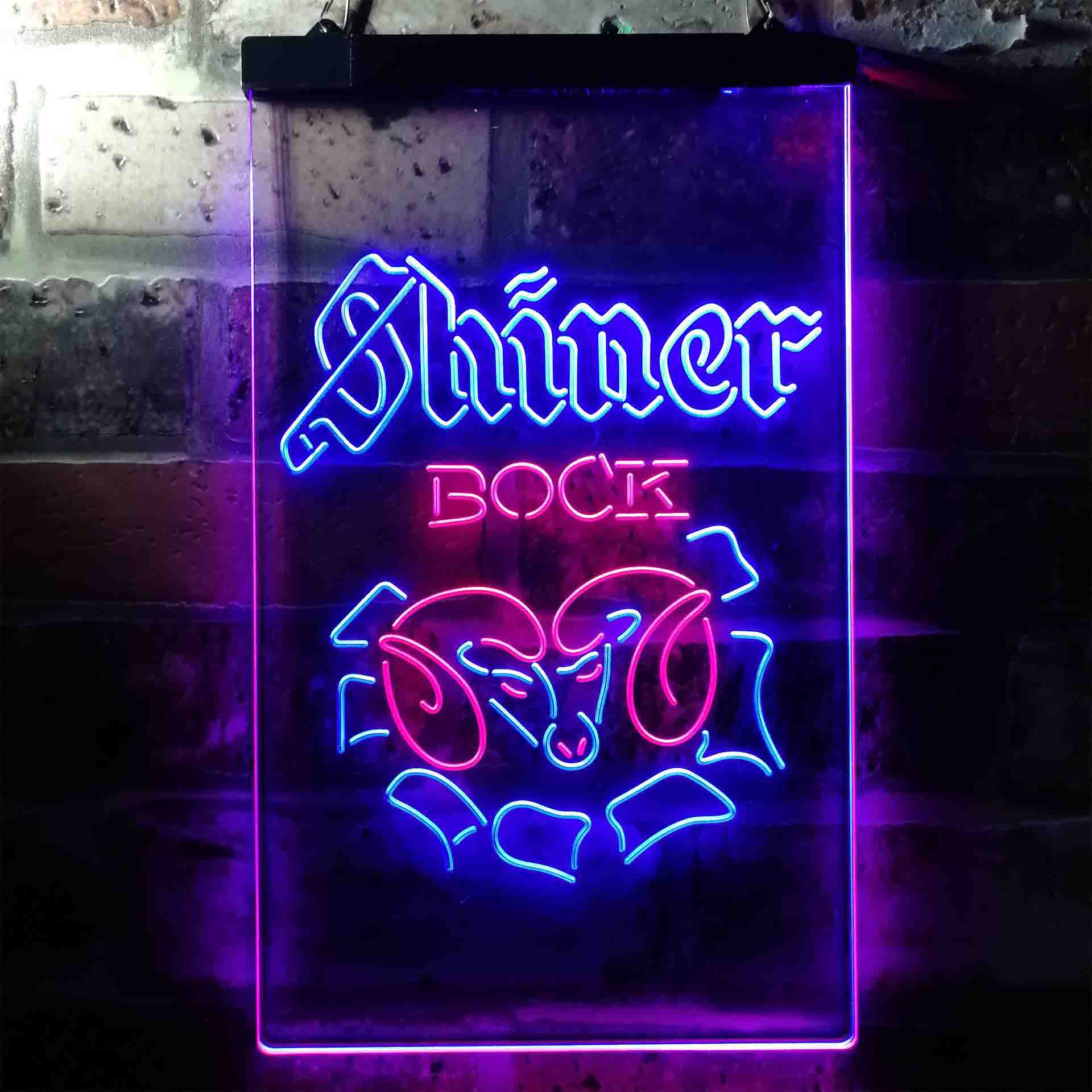 Shiner Bock Ram Beer Home Bar Neon Light LED Sign - Image 8