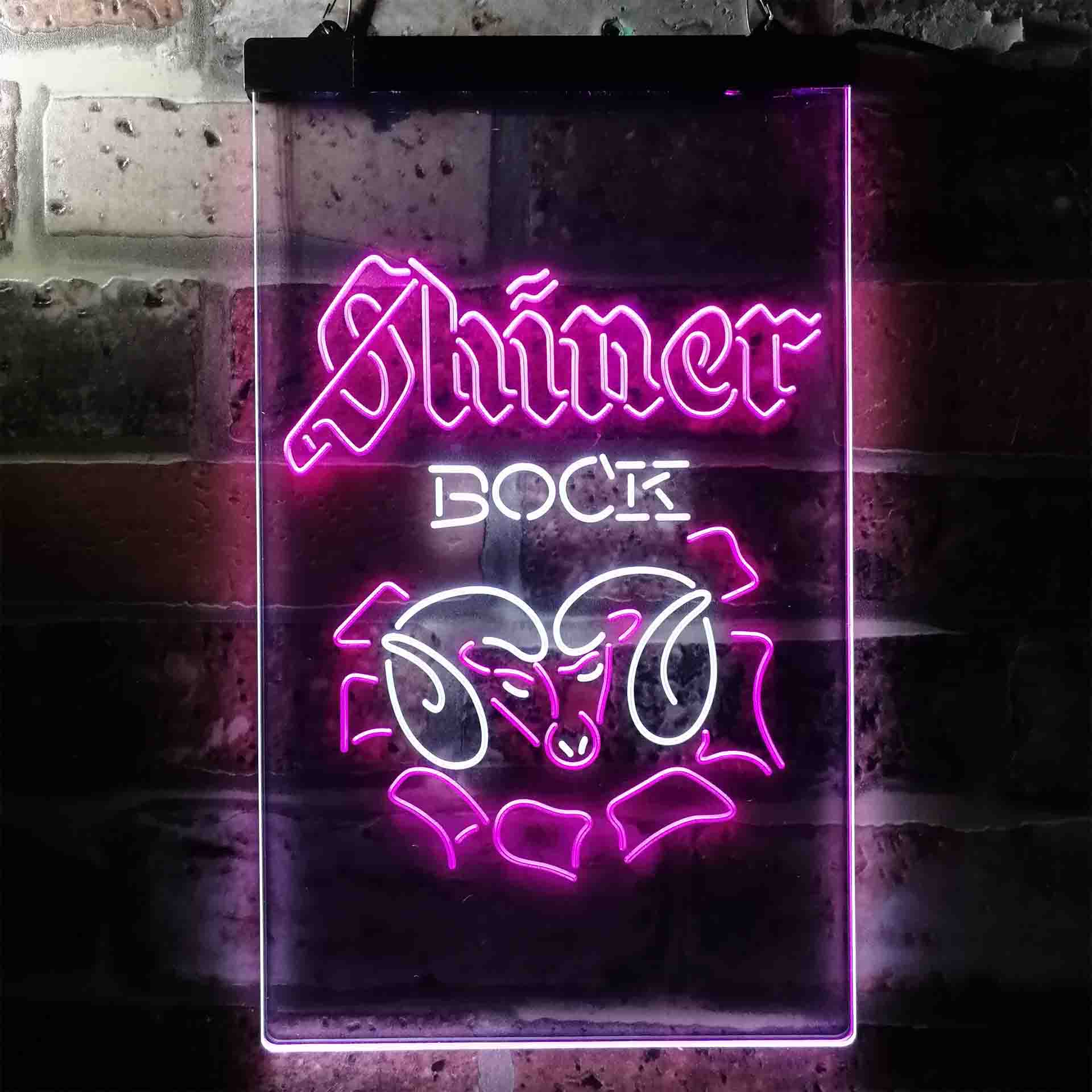 Shiner Bock Ram Beer Home Bar Neon Light LED Sign - Image 9