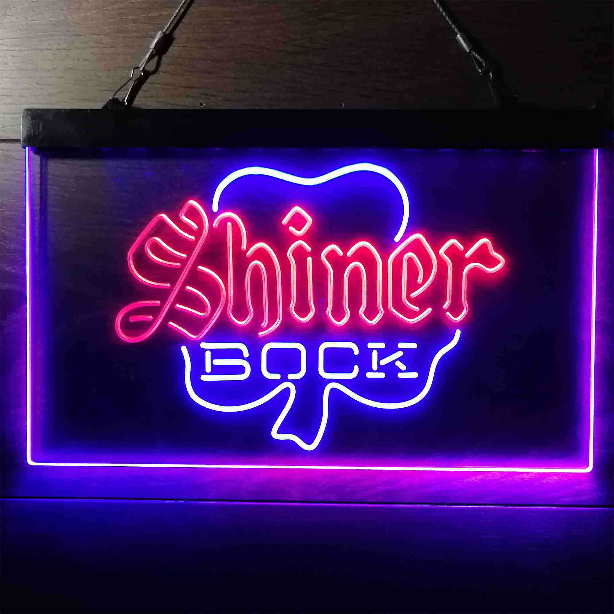 Shiner Bock Shamrock Neon-Like LED Sign - Image 10
