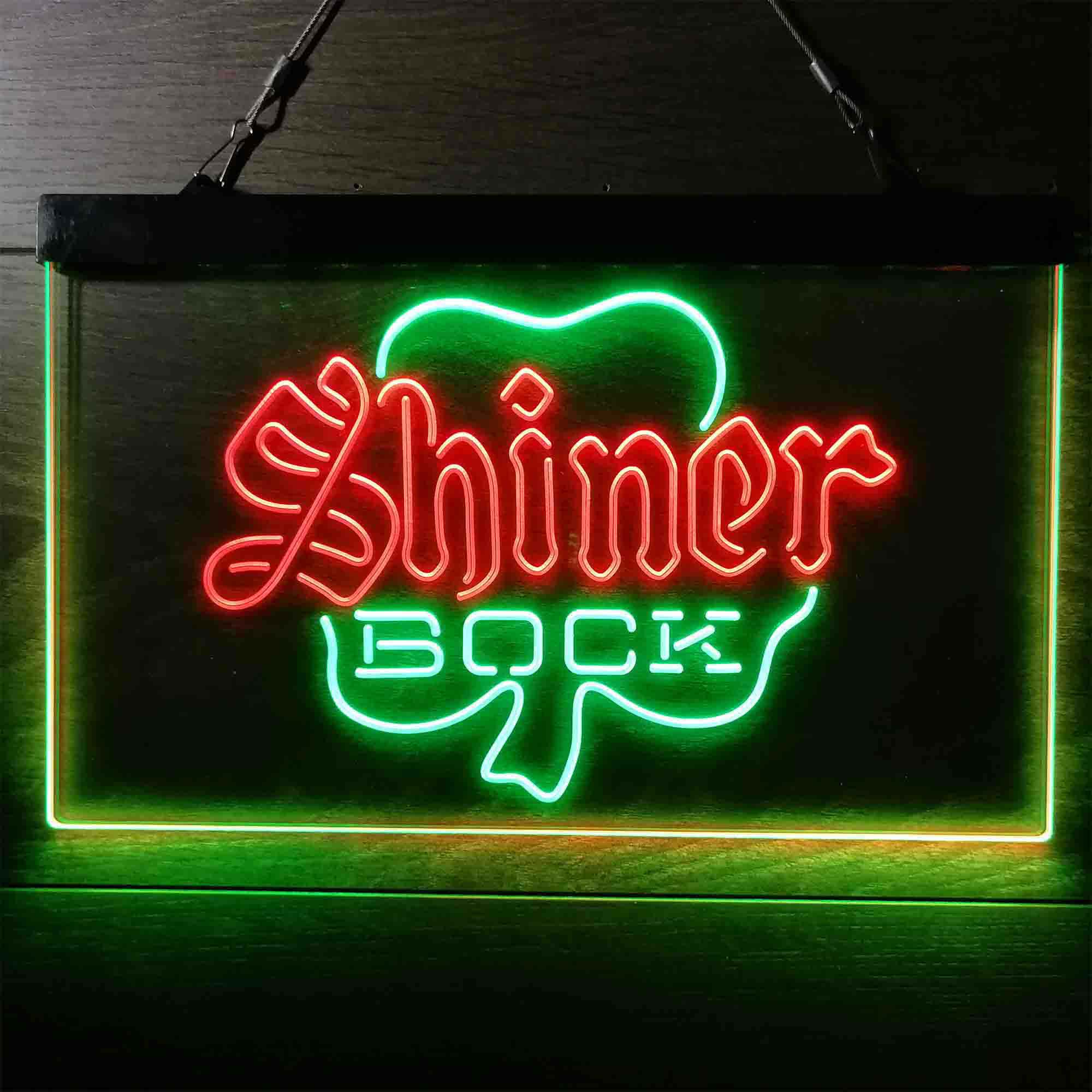 Shiner Bock Shamrock Neon-Like LED Sign - Image 13