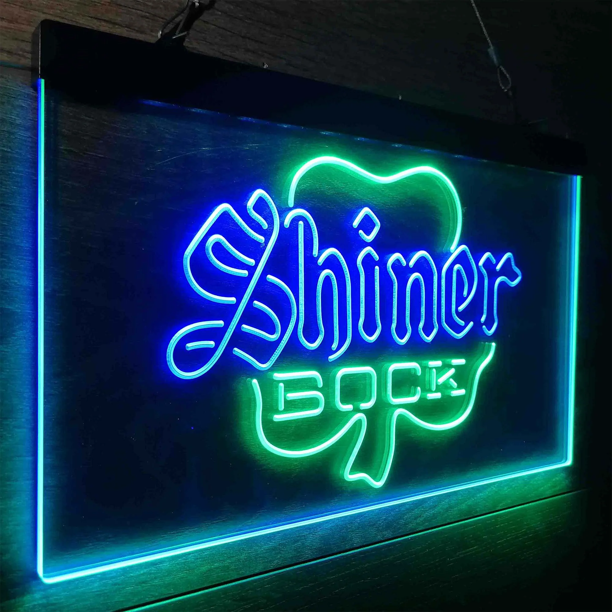 Shiner Bock Shamrock Neon-Like LED Sign - Image 19