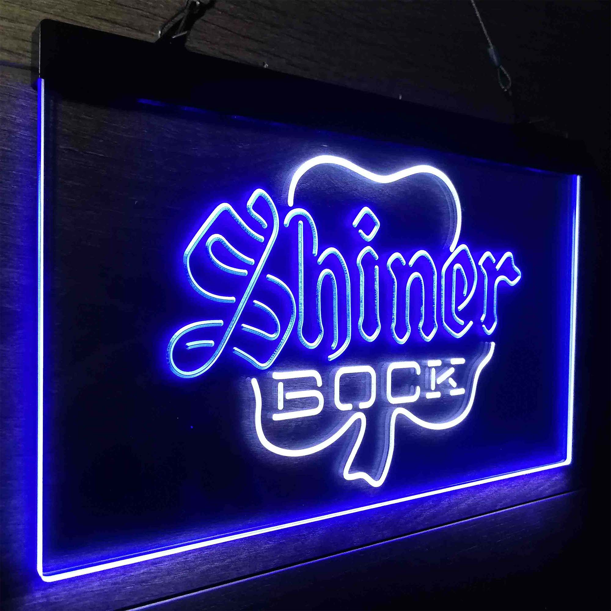 Shiner Bock Shamrock Neon-Like LED Sign - Image 24