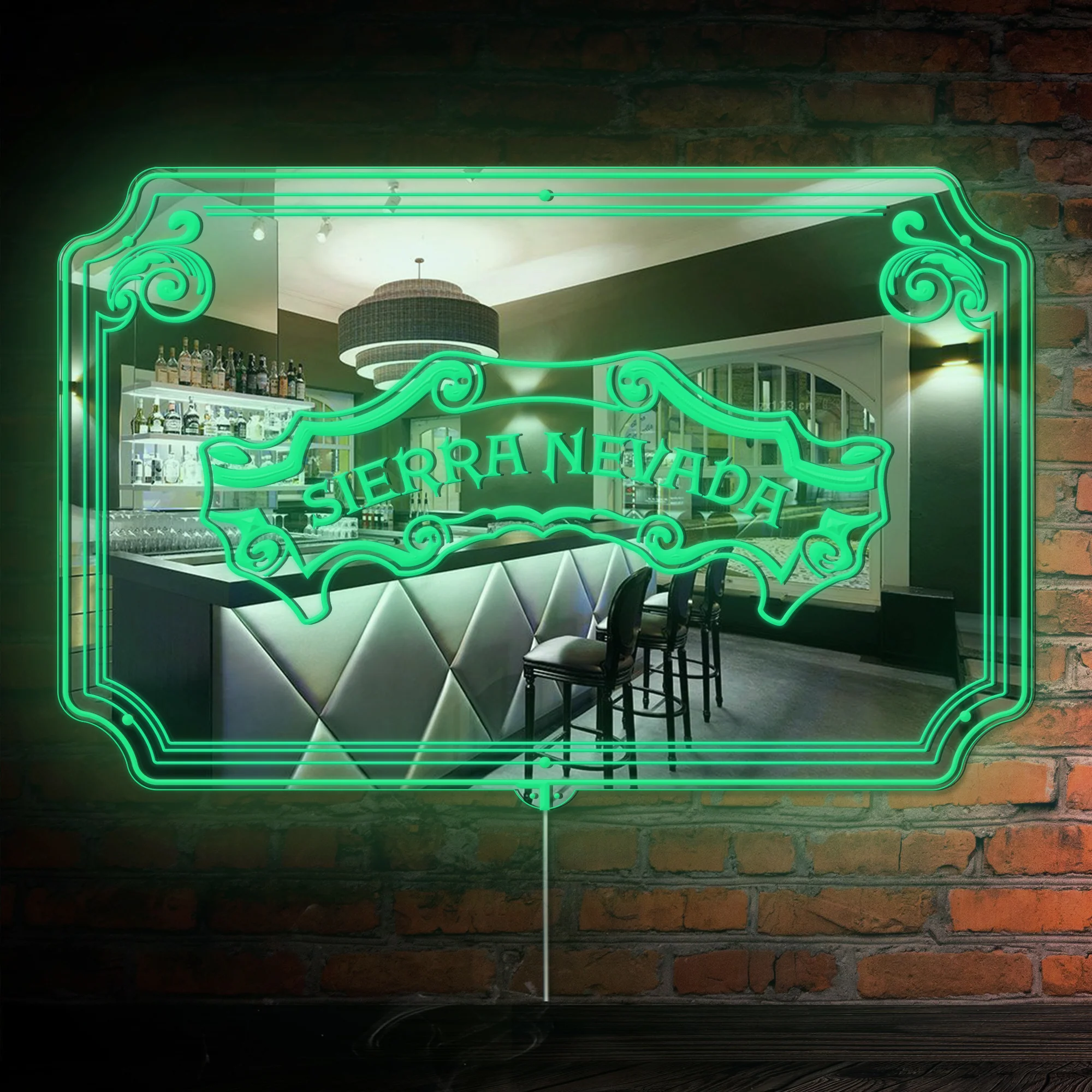 Sierra Neveda RGB LED Neon Sign with Elegant Mirror Backing - Image 3