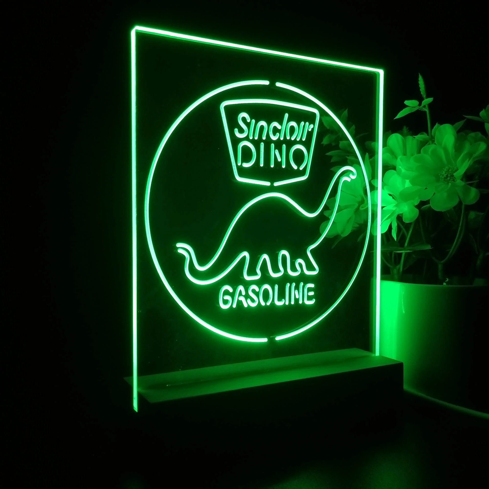Sinclair Dinosaur Dino 3D Illusion Night Light Desk Lamp - Image 7
