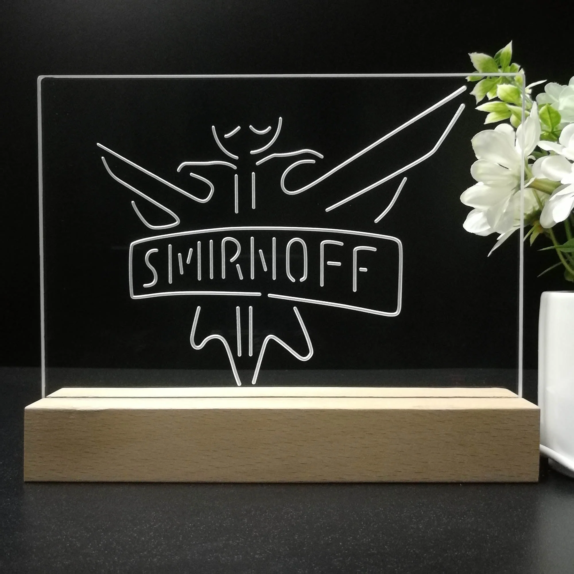Smirnoff Beverages Neon Sign Pub Bar Decor Lamp - Image 8