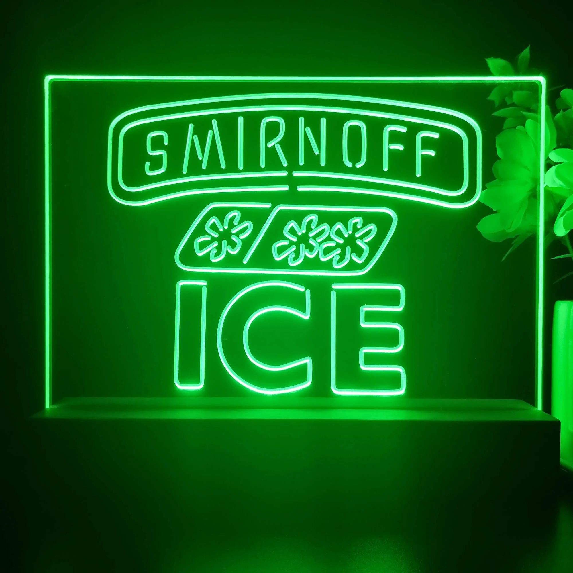 Smirnoff Ice Beverages Neon Sign Pub Bar Decor Lamp - Image 3