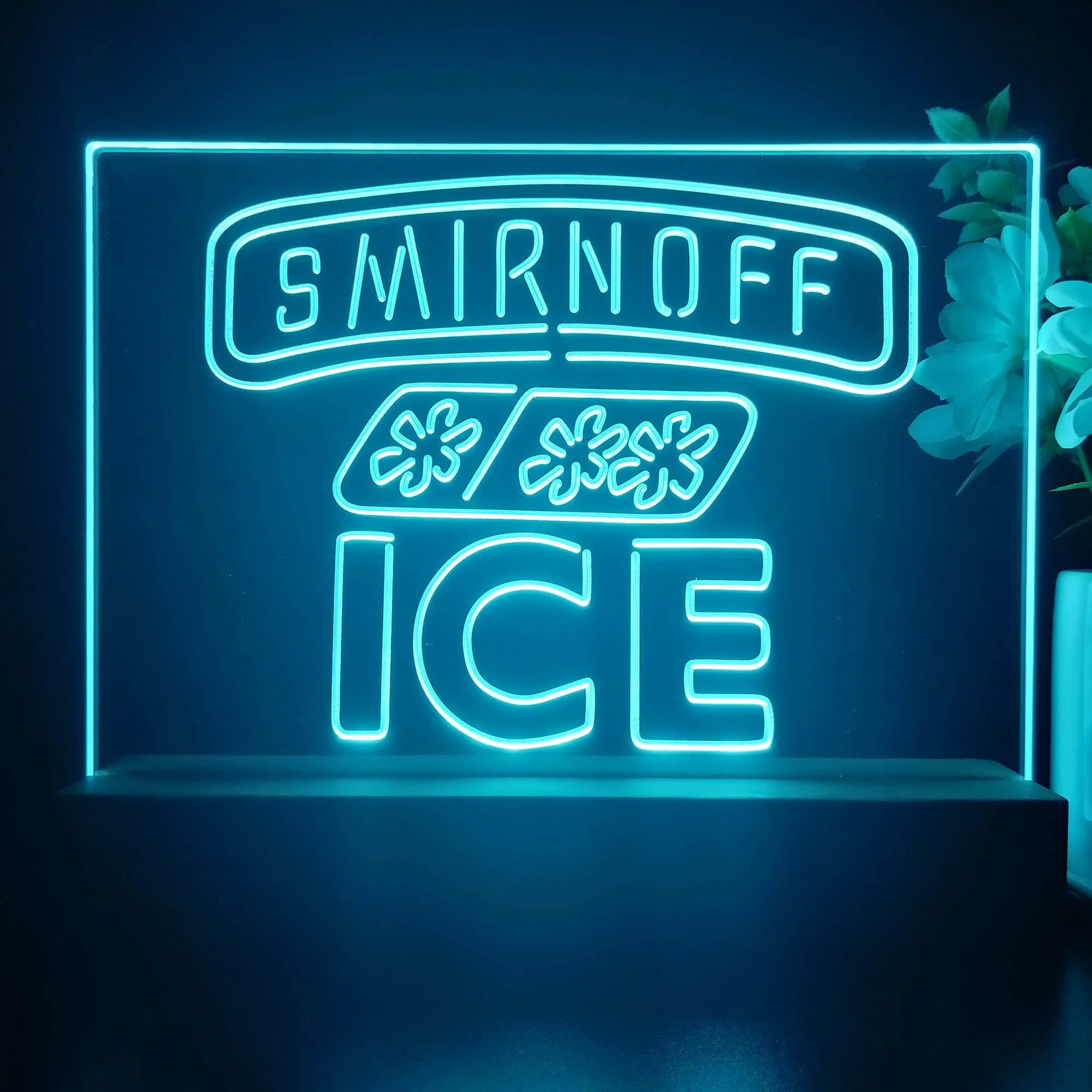 Smirnoff Ice Beverages Neon Sign Pub Bar Decor Lamp - Image 4