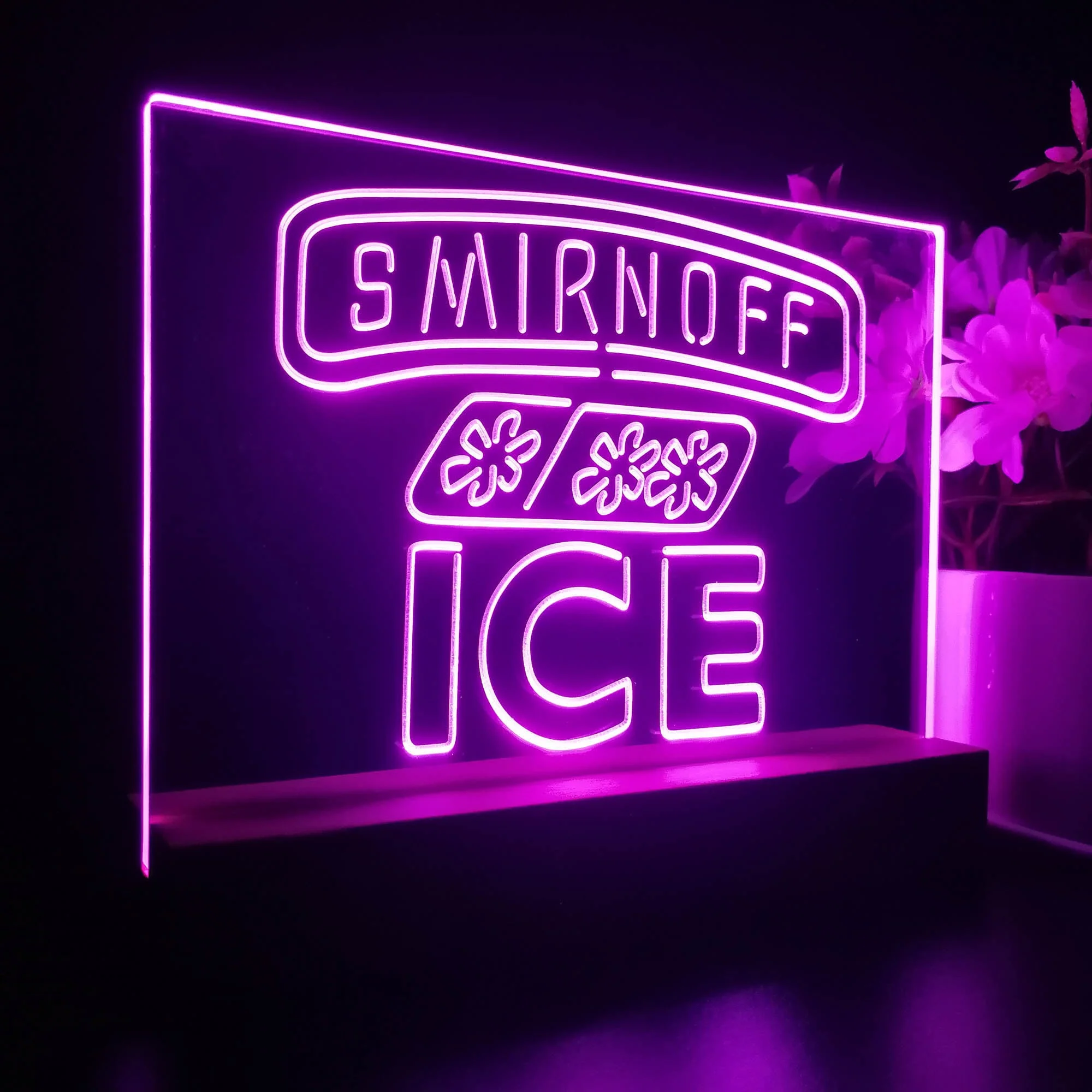 Smirnoff Ice Beverages Neon Sign Pub Bar Decor Lamp - Image 5