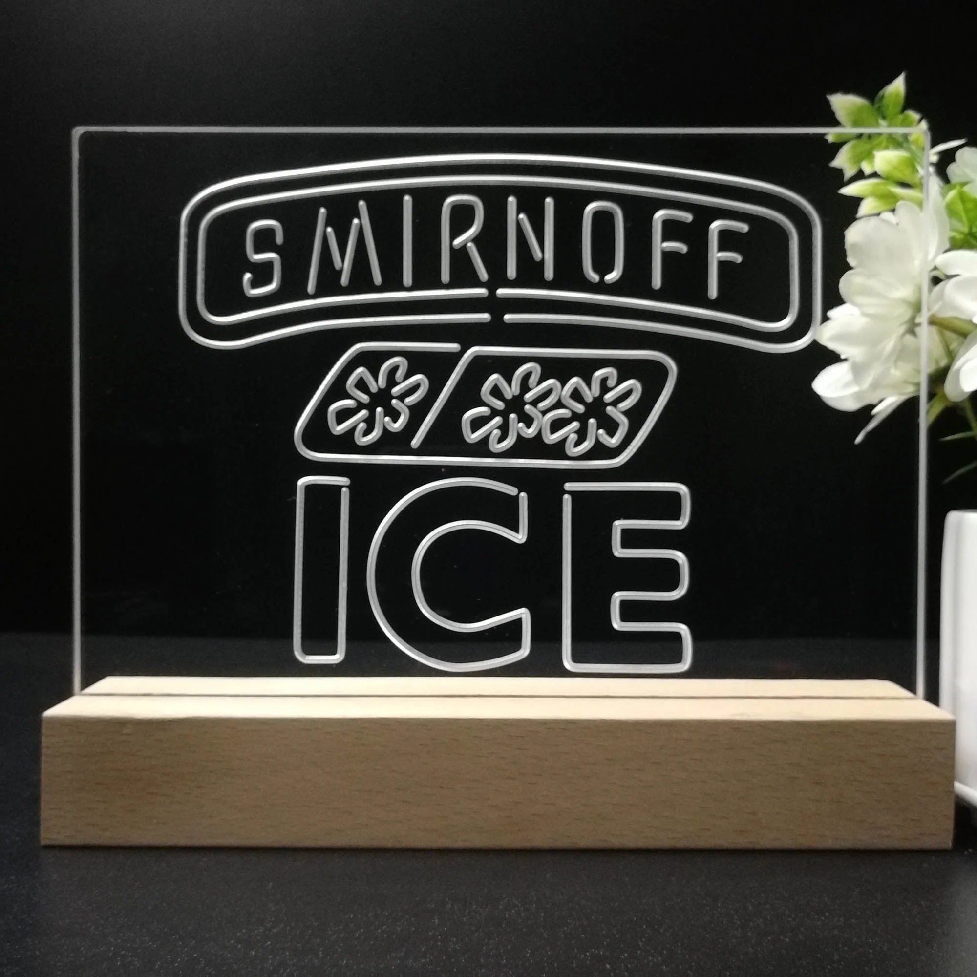 Smirnoff Ice Beverages Neon Sign Pub Bar Decor Lamp - Image 8