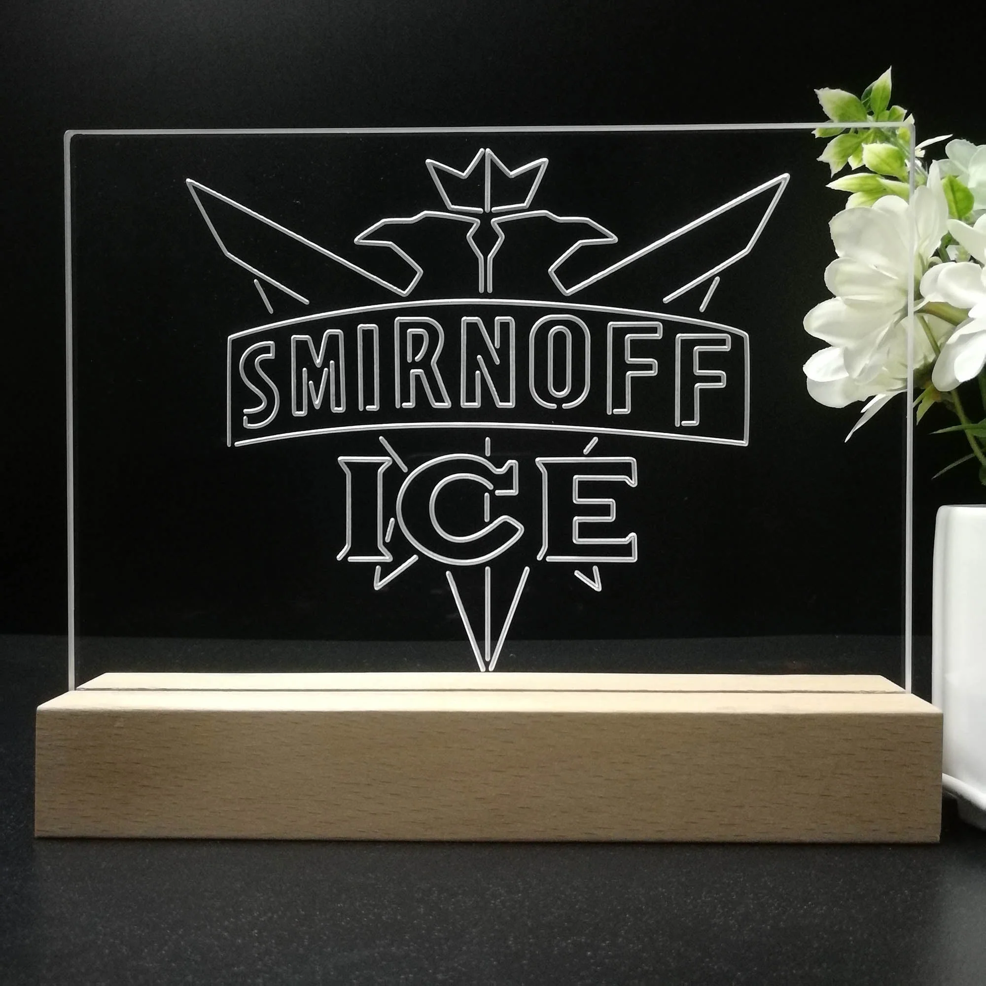 Smirnoff Vodka Bar Neon Sign Pub Bar Decor Lamp - Image 8