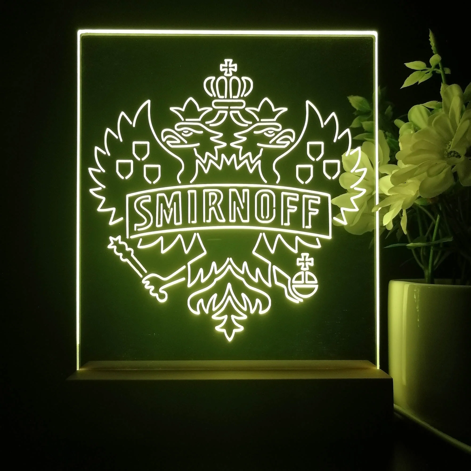 Smirnoff Vodka Wine 3D Illusion Night Light Desk Lamp - Image 4