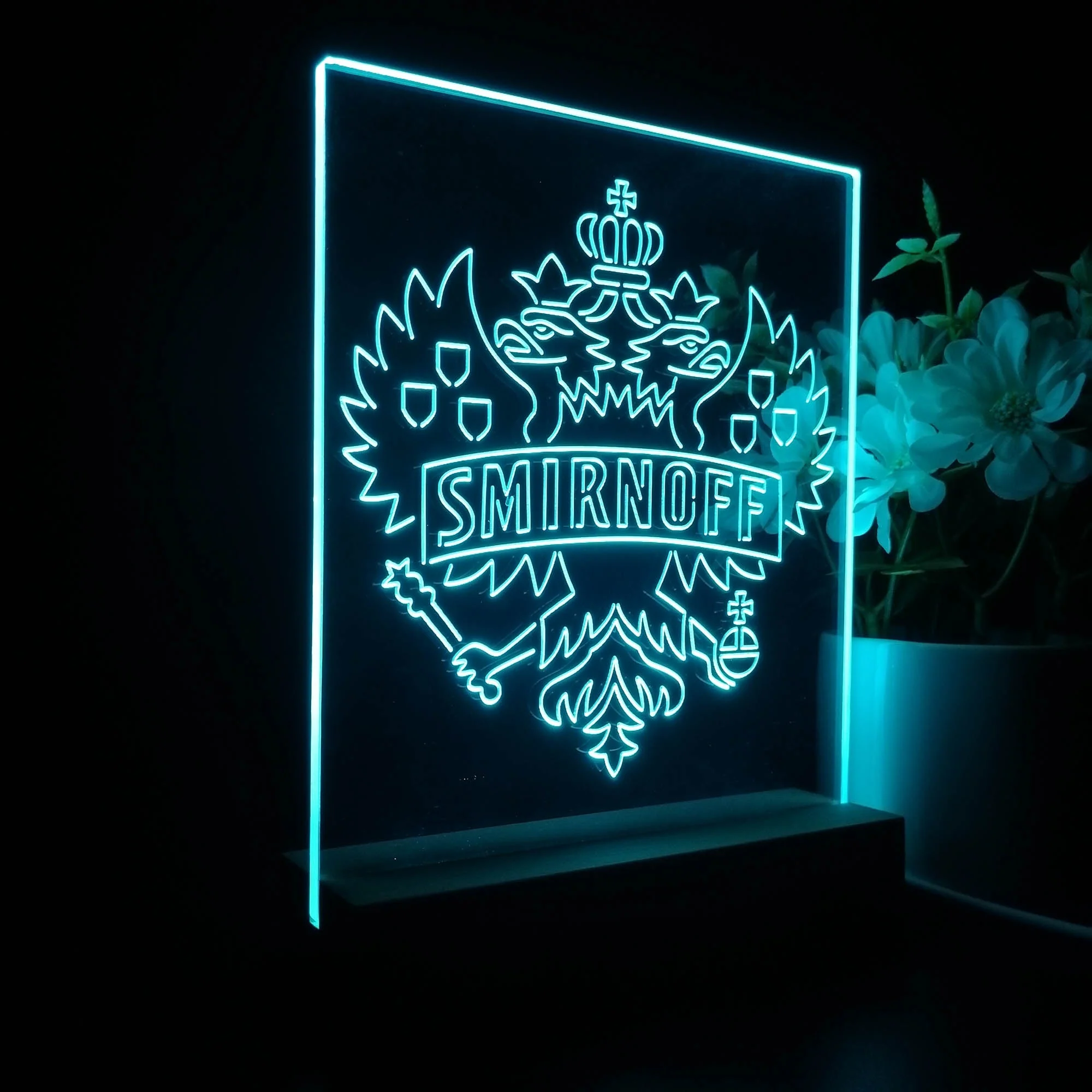 Smirnoff Vodka Wine 3D Illusion Night Light Desk Lamp - Image 5