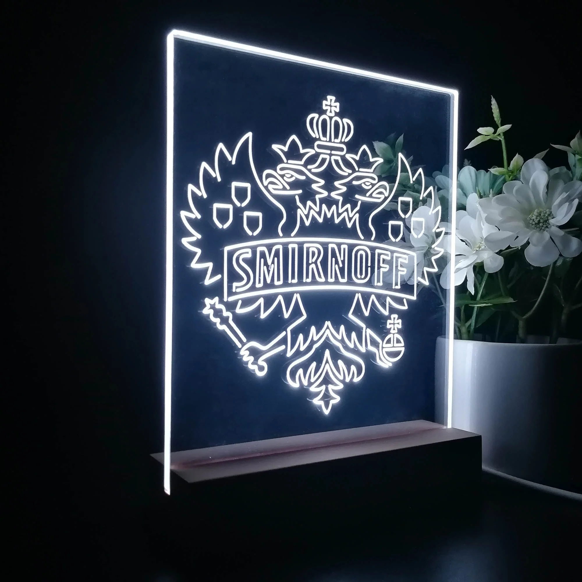 Smirnoff Vodka Wine 3D Illusion Night Light Desk Lamp - Image 6