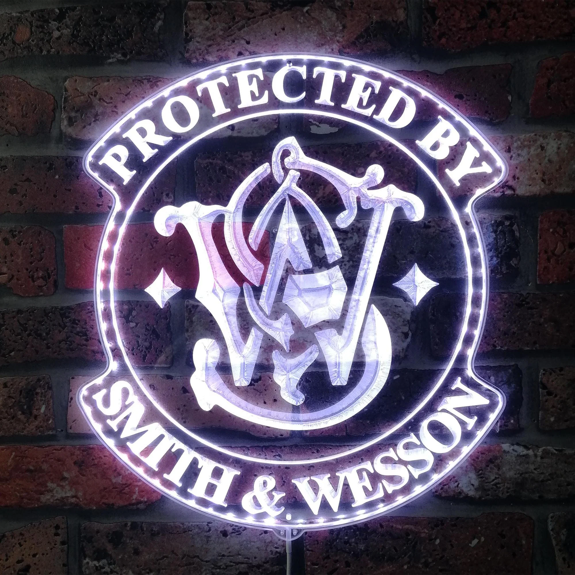 Smith & Wesson Neon LED Sign with Dynamic RGB Colors - Image 5