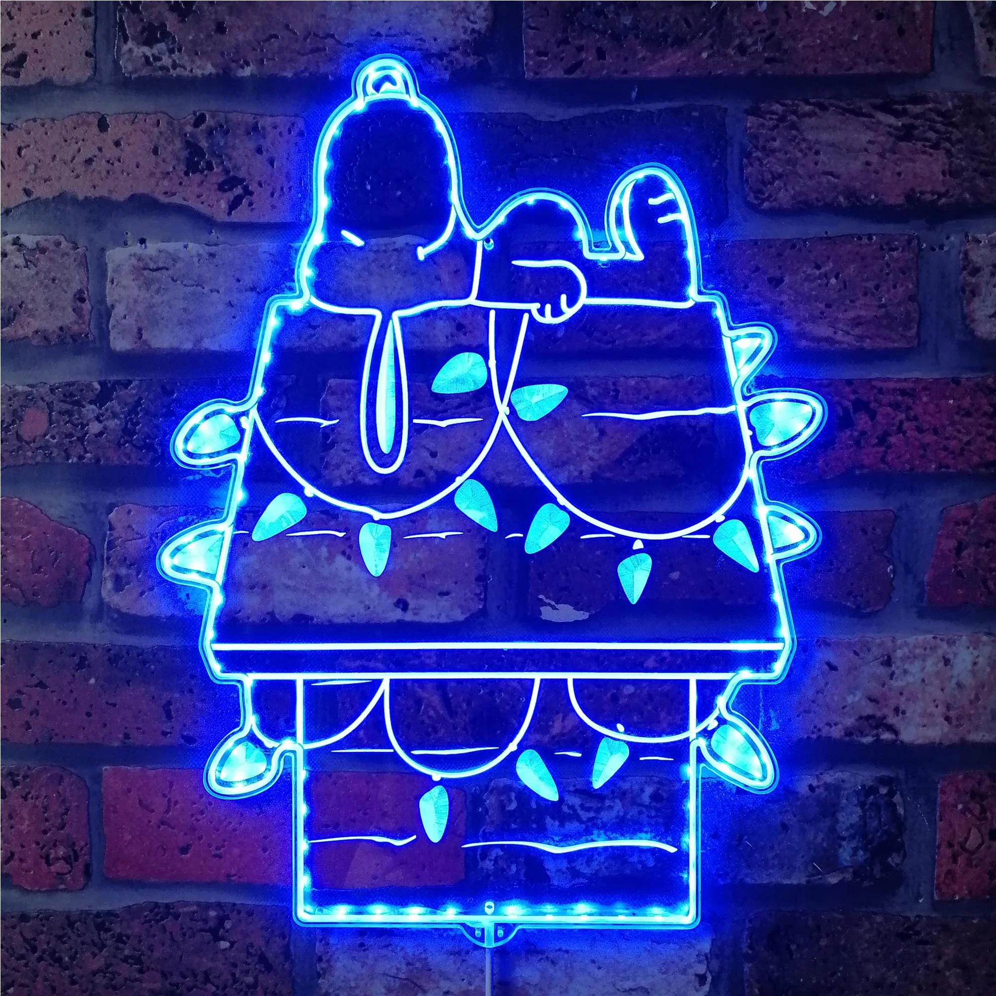 Snoopy Night Light Neon LED Sign with Dynamic RGB Colors - Image 4