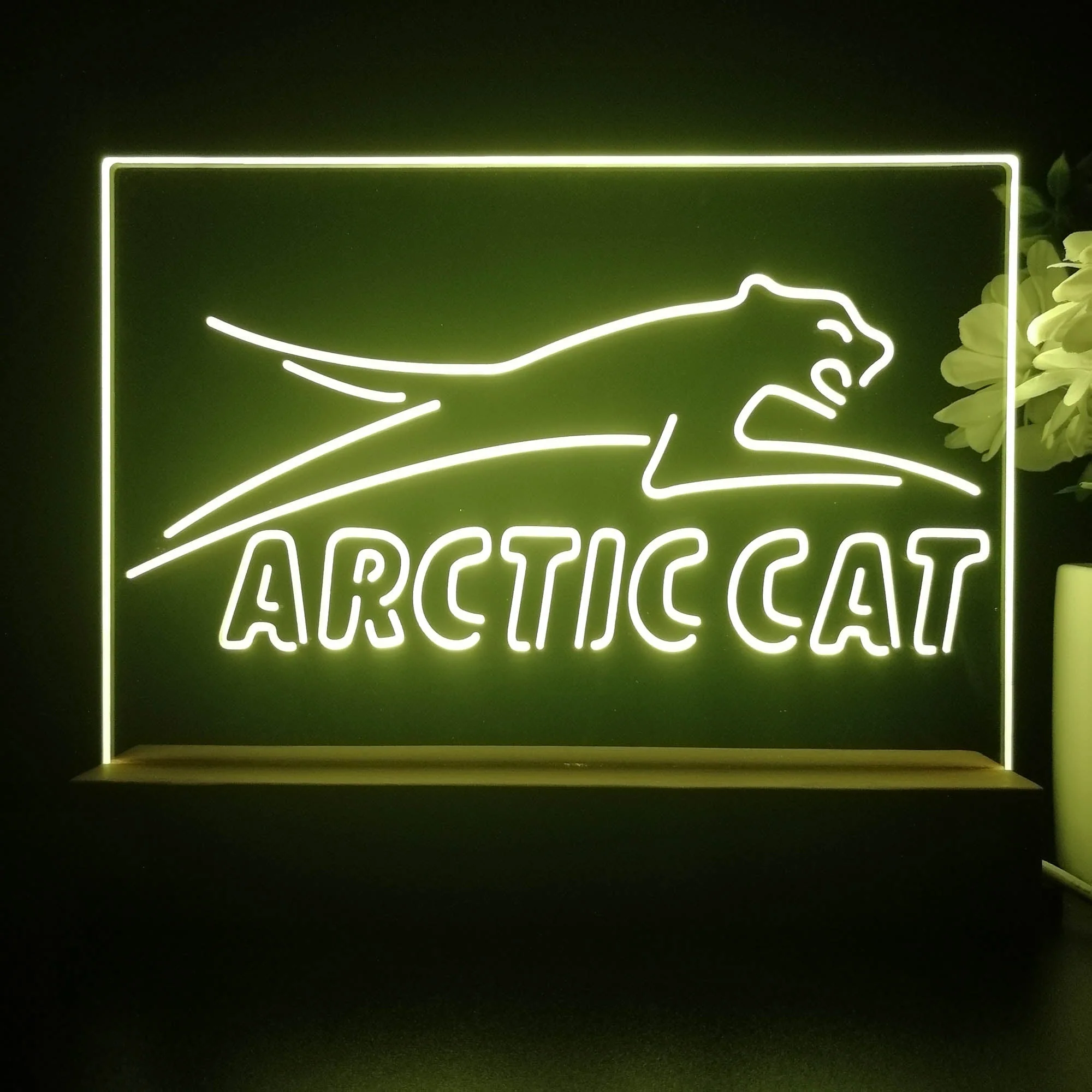 Snowmobile Sport Bar 3D Illusion Night Light Desk Lamp - Image 3