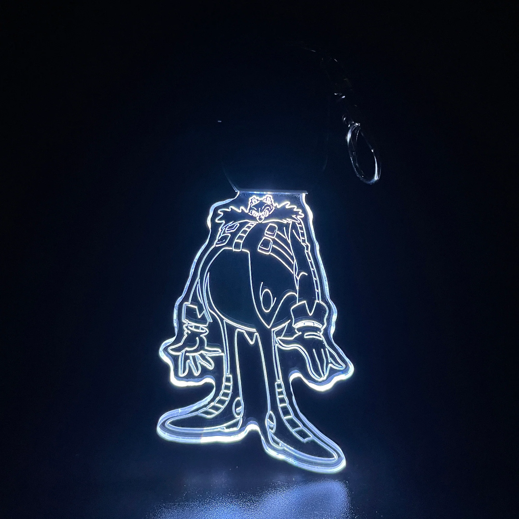Sonic Dr Eggman LED Light Acrylic Keychain , Christmas Tree Ornament - Image 4