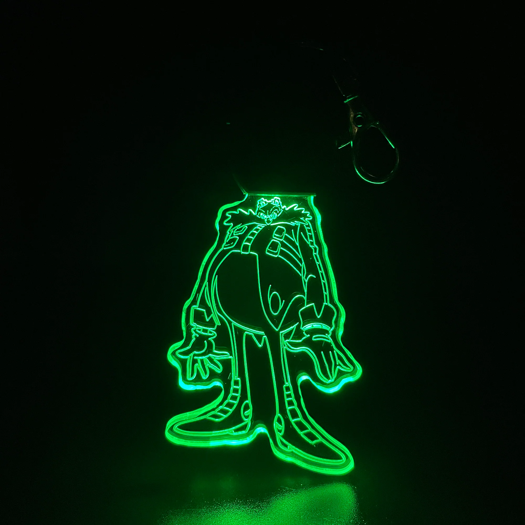 Sonic Dr Eggman LED Light Acrylic Keychain , Christmas Tree Ornament - Image 5