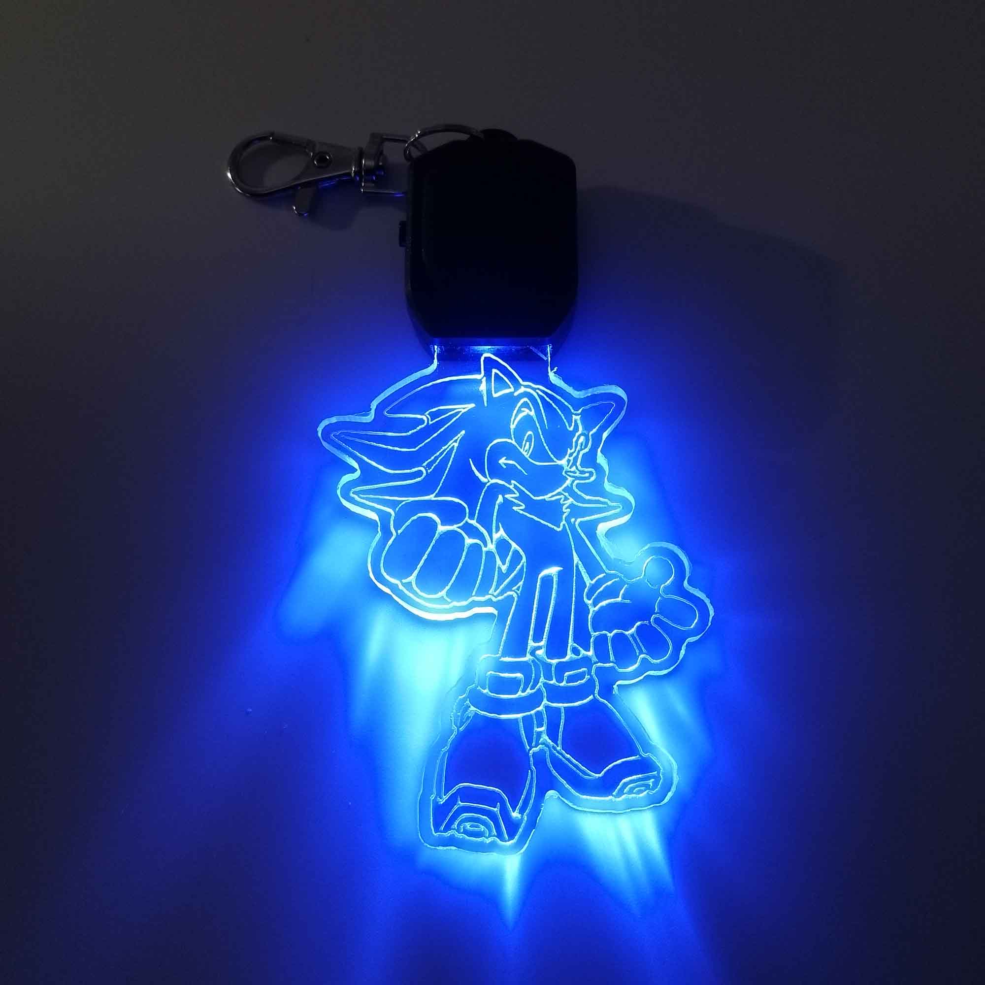 Sonic Shadow LED Light Acrylic Keychain , Christmas Tree Ornament - Image 6