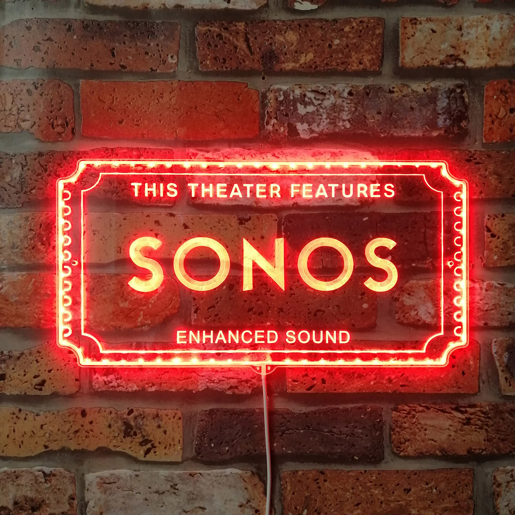 Sonos Home Movie Neon LED Sign with Dynamic RGB Colors - Image 3