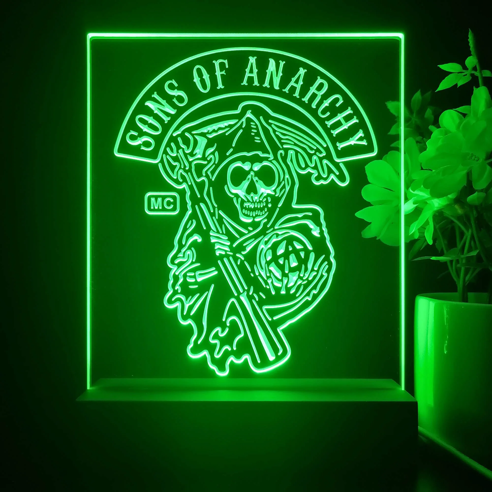 Sons of Anarchy 3D Illusion Night Light Desk Lamp - Image 3