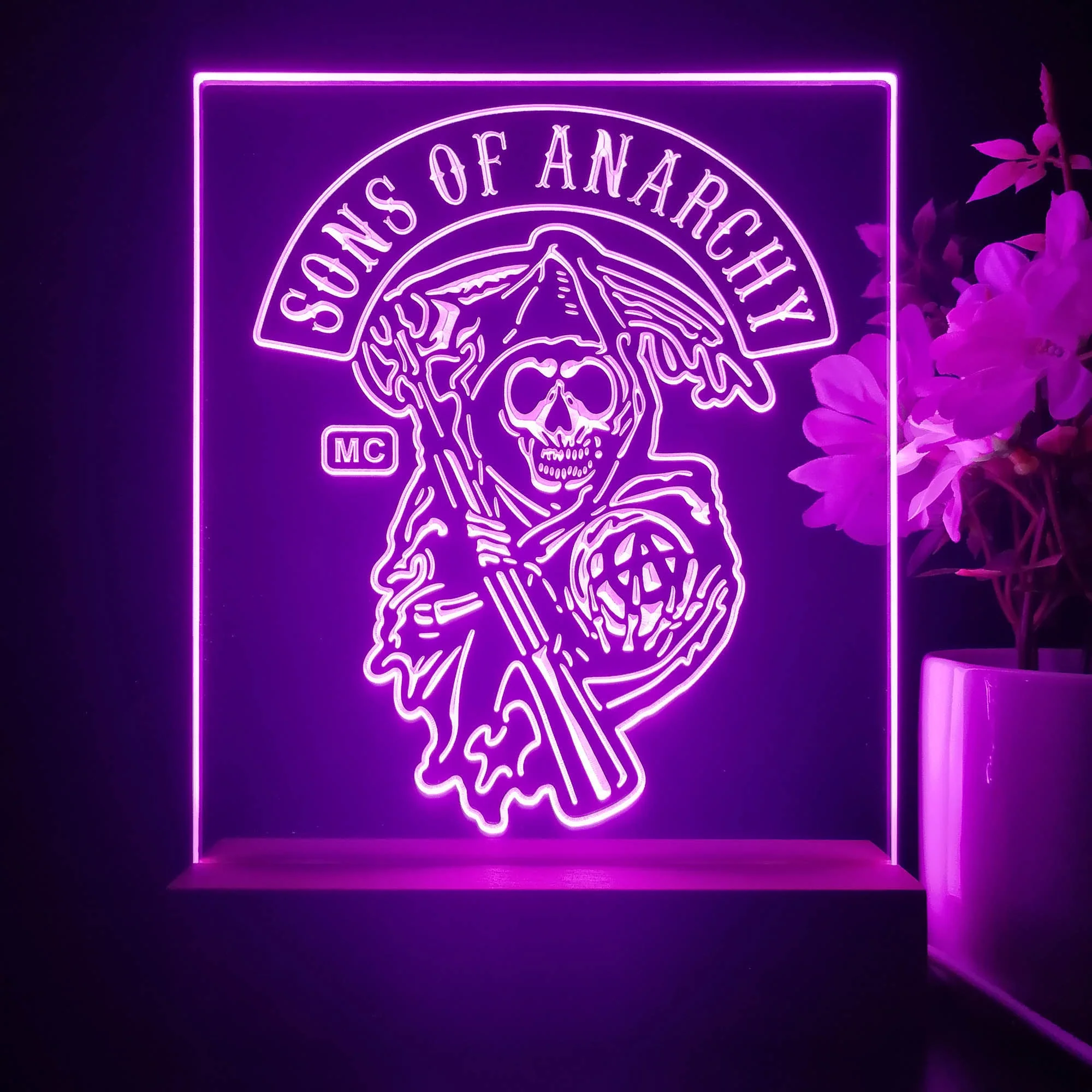 Sons of Anarchy 3D Illusion Night Light Desk Lamp - Image 4