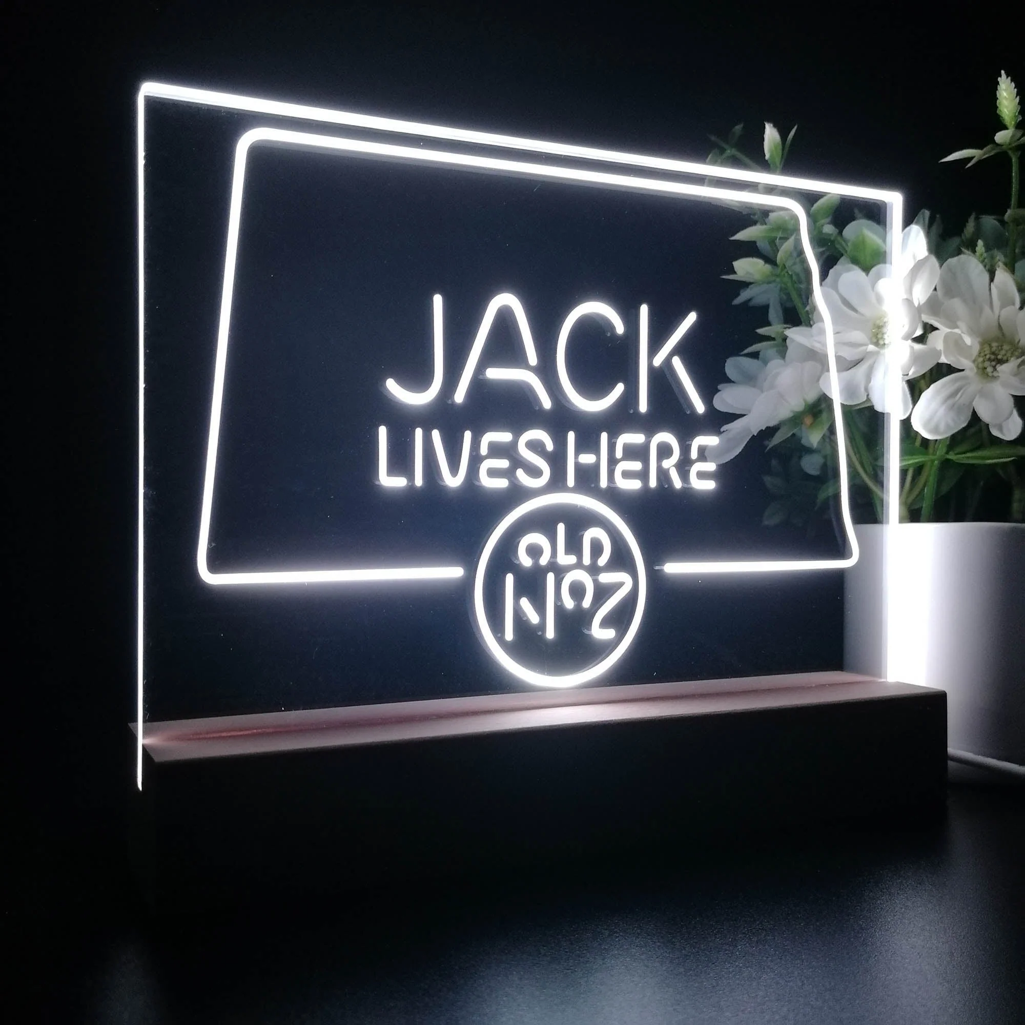 South Dakota Jack Lives Here Neon Sign Pub Bar Lamp - Image 6