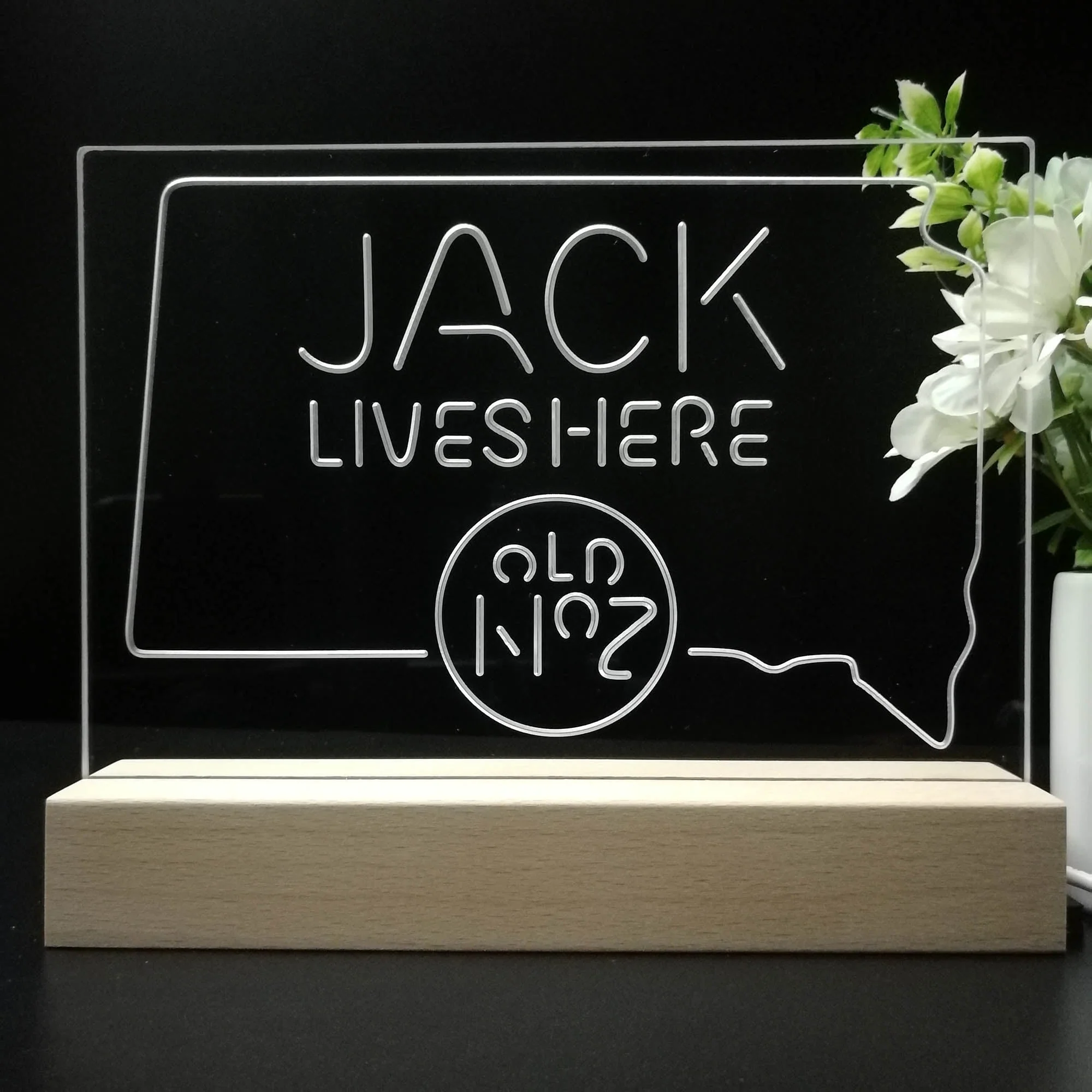 South Dakota Jack Lives Here Neon Sign Pub Bar Lamp - Image 8