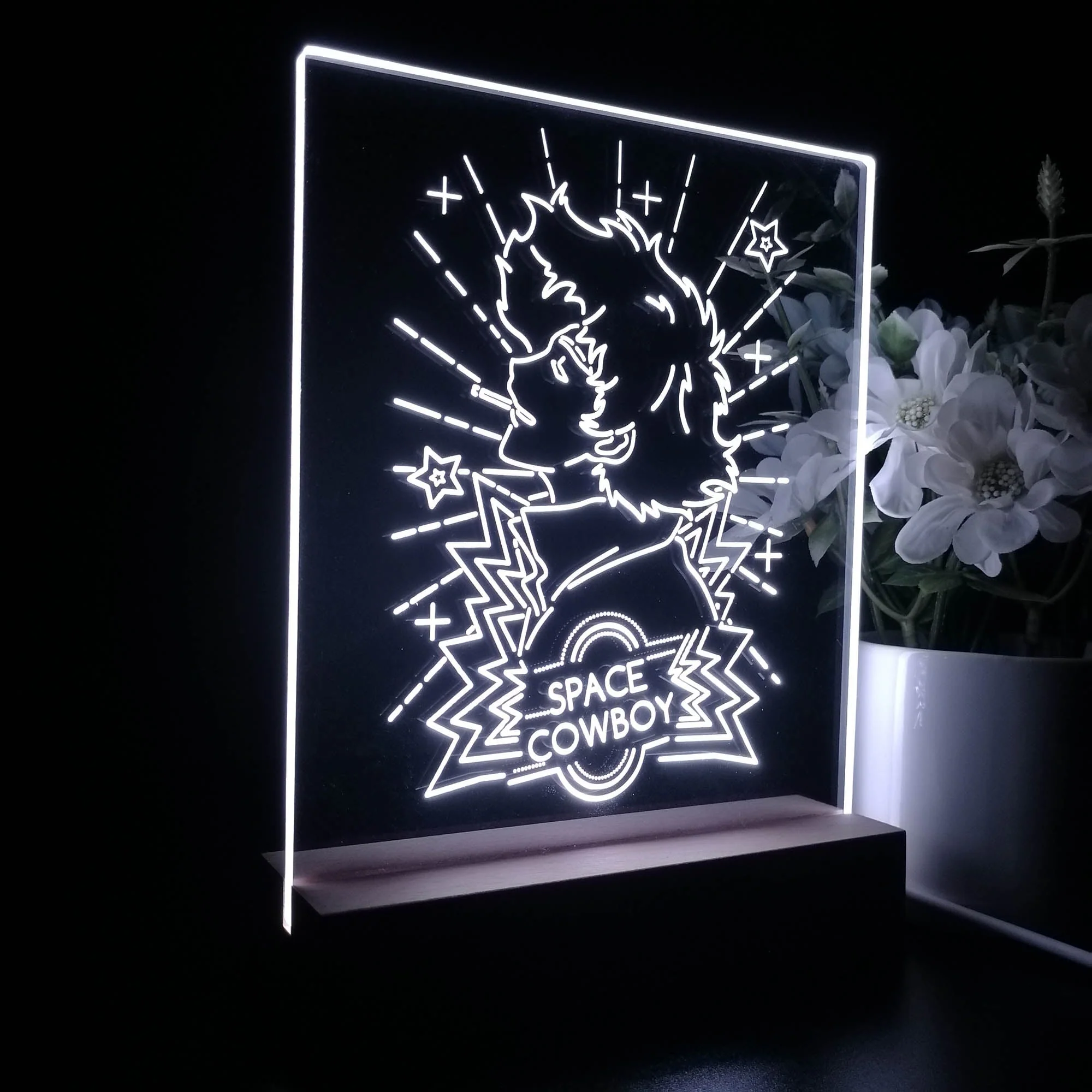 Space Cowboy Bebop Spike Game Room LED Sign Lamp Display - Image 6