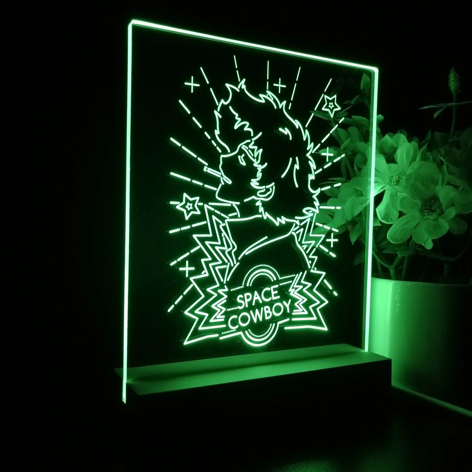 Space Cowboy Bebop Spike Game Room LED Sign Lamp Display - Image 7