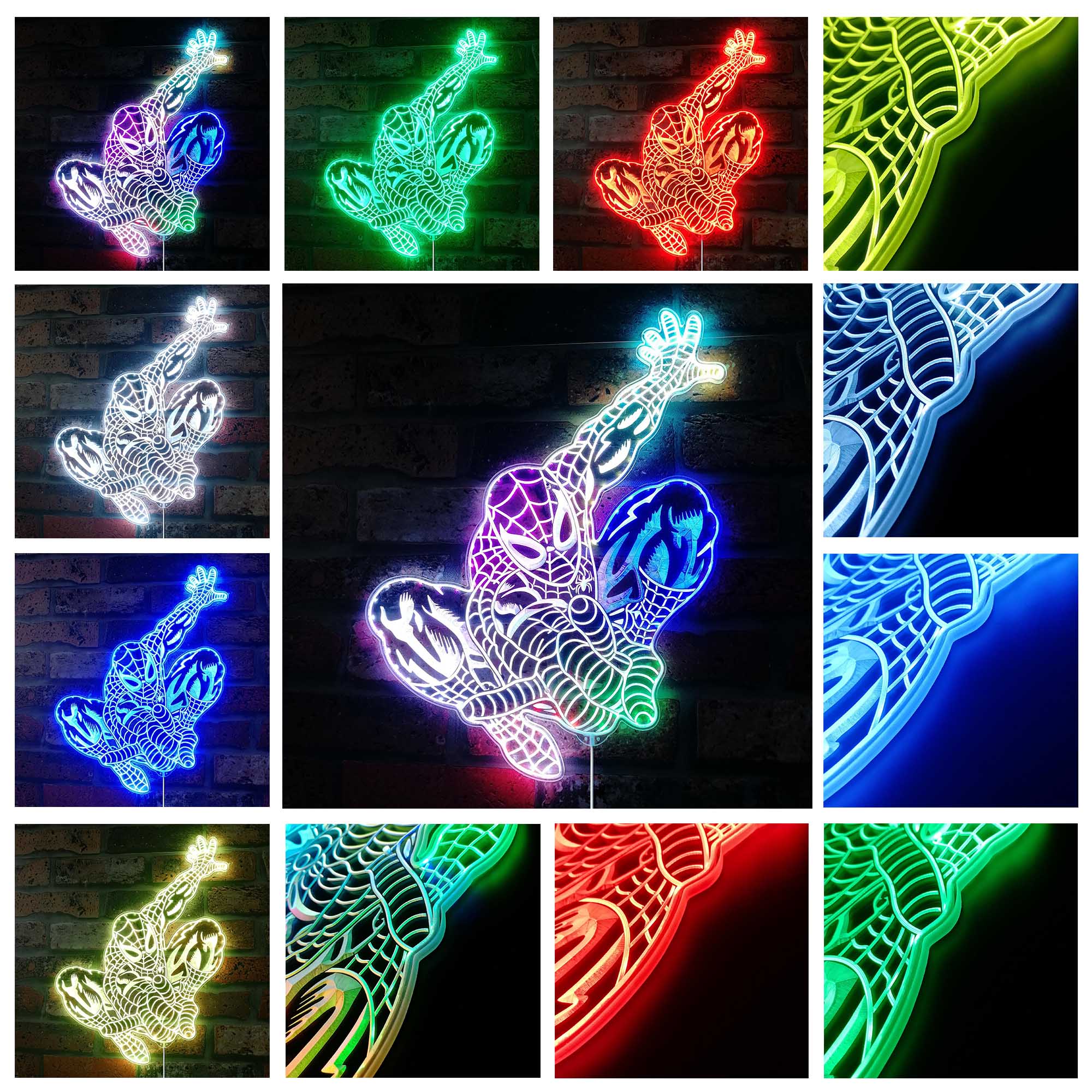 Spider Man Marvels Neon LED Sign with Dynamic RGB Colors - Image 3