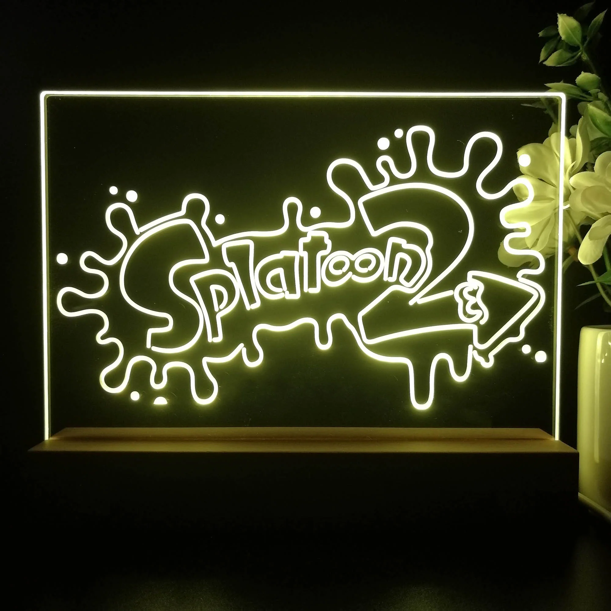 Splatoon 2 Neon Sign Game Room Lamp - Image 3