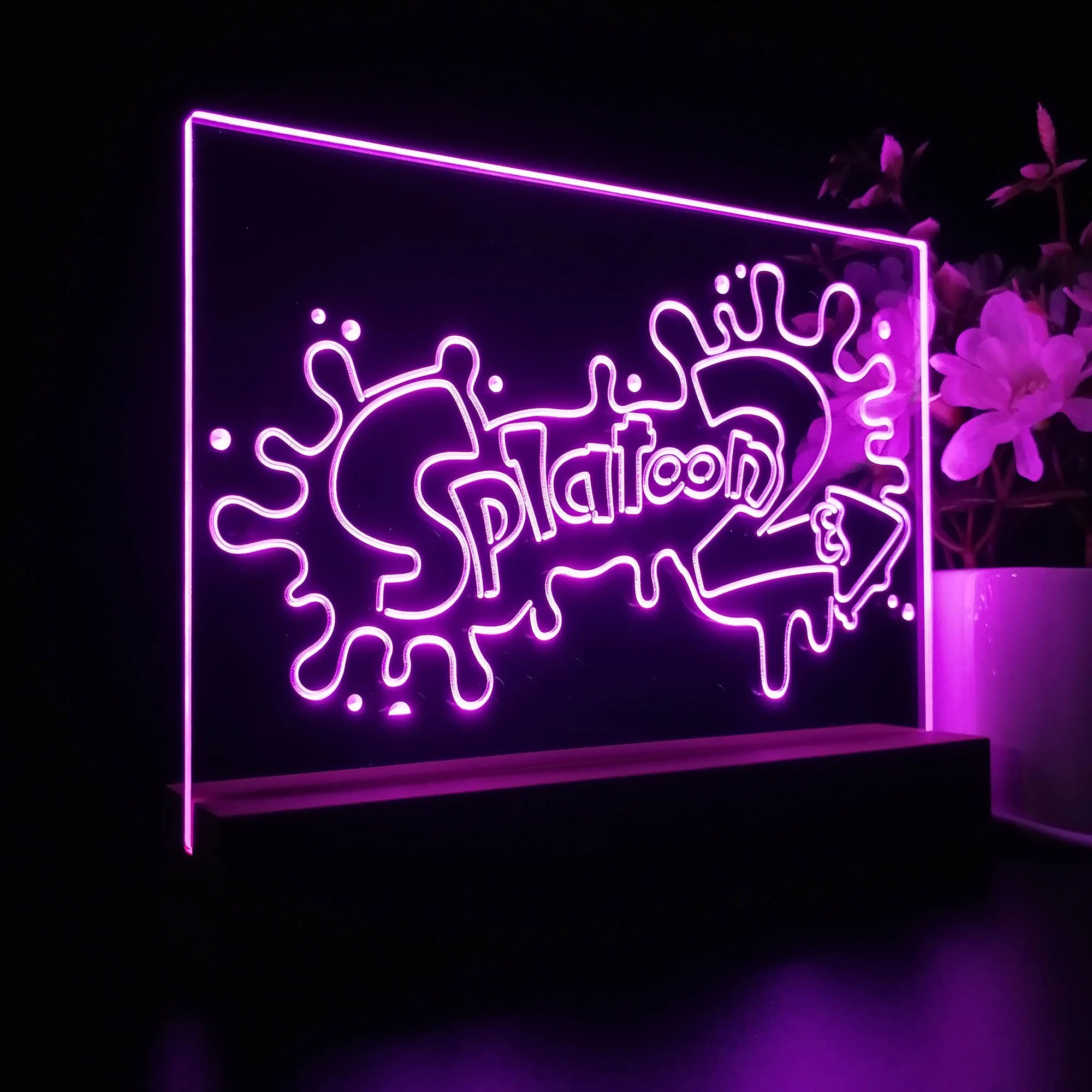 Splatoon 2 Neon Sign Game Room Lamp - Image 5