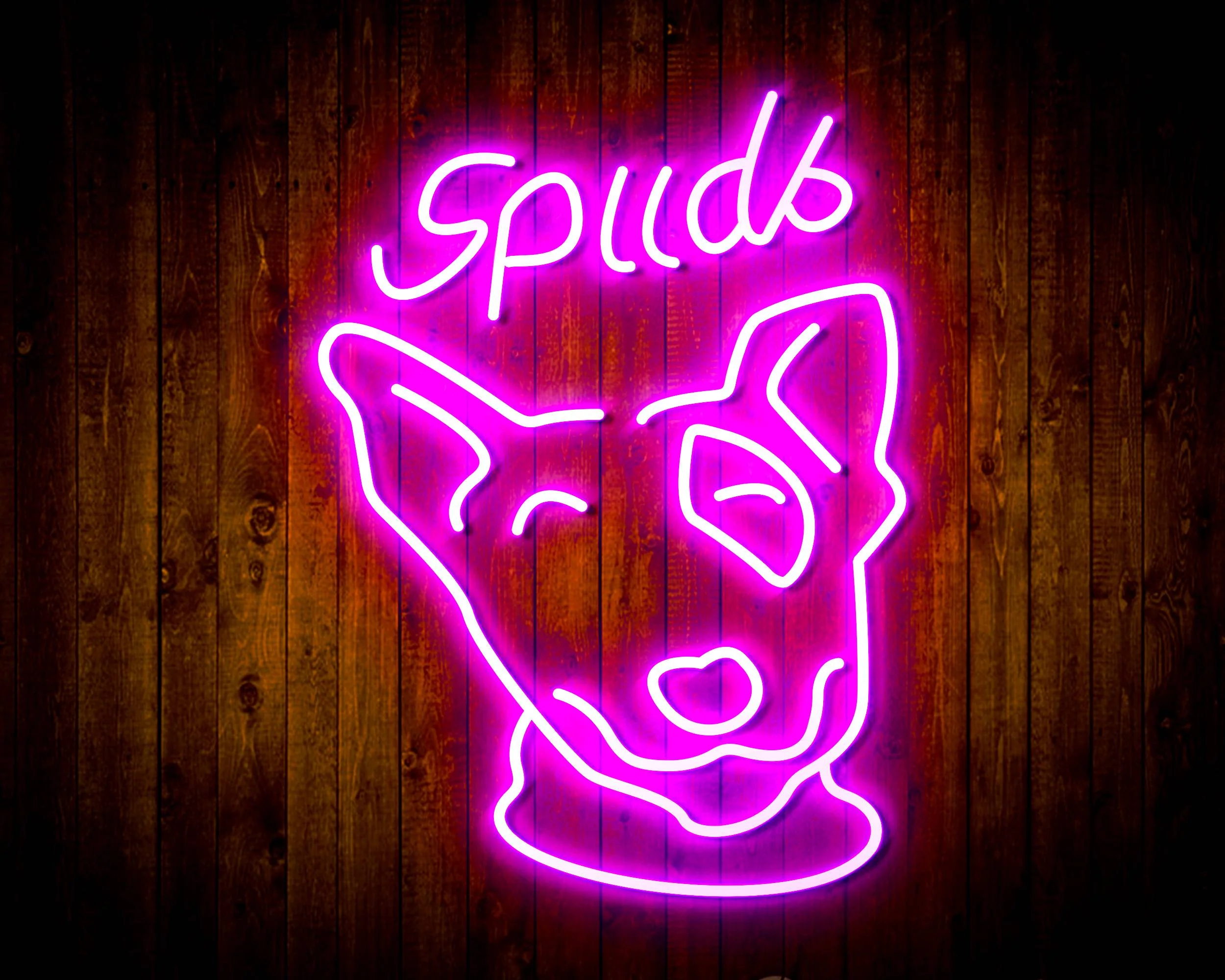 Spuds Bud Light Handmade Neon Flex LED Sign - Image 19