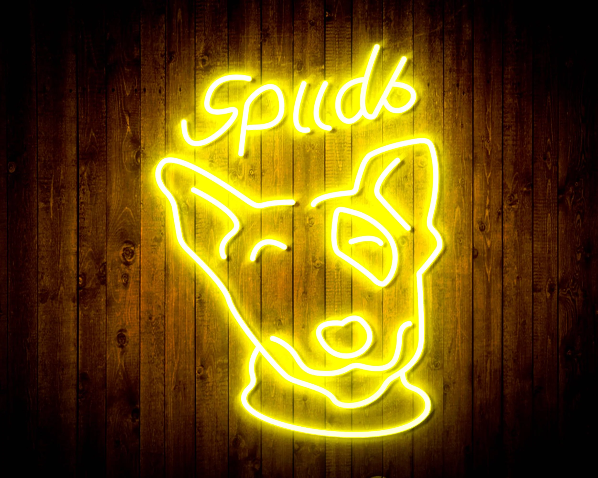 Spuds Bud Light Handmade Neon Flex LED Sign - Image 22