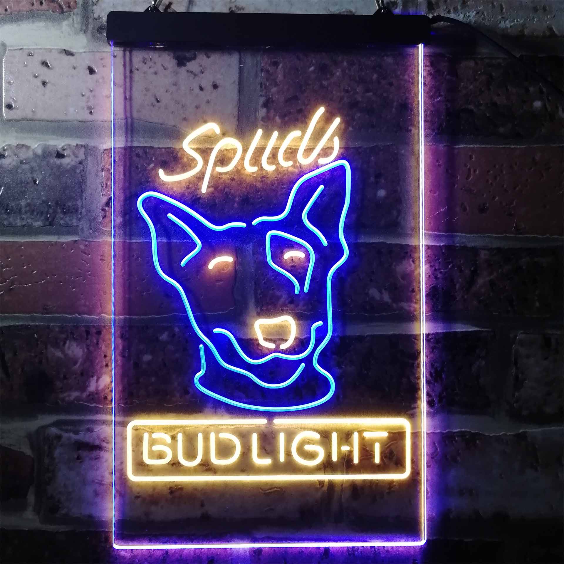 Spuds MacKenzie Dog Bud Light Neon LED Sign - Image 10