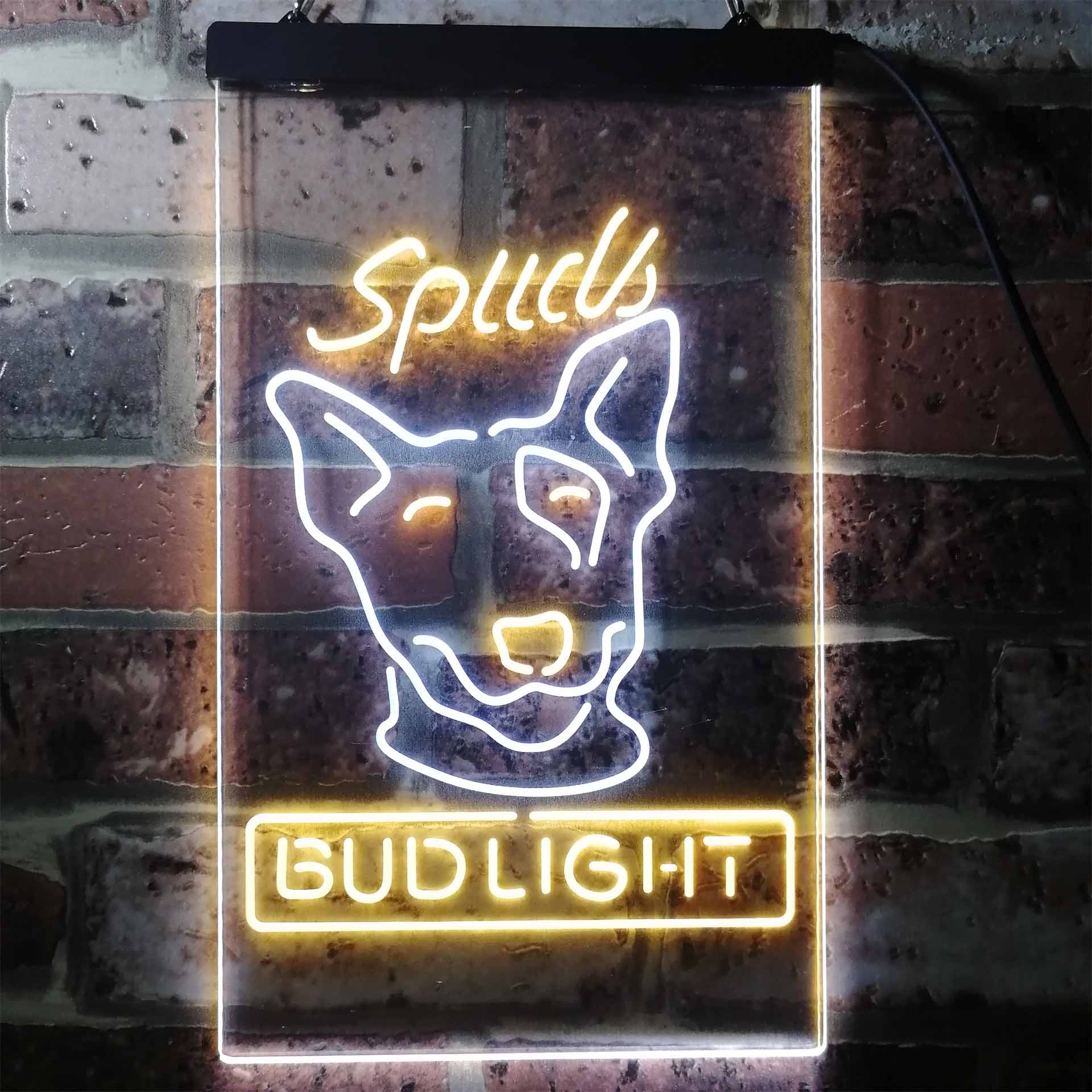 Spuds MacKenzie Dog Bud Light Neon LED Sign - Image 12
